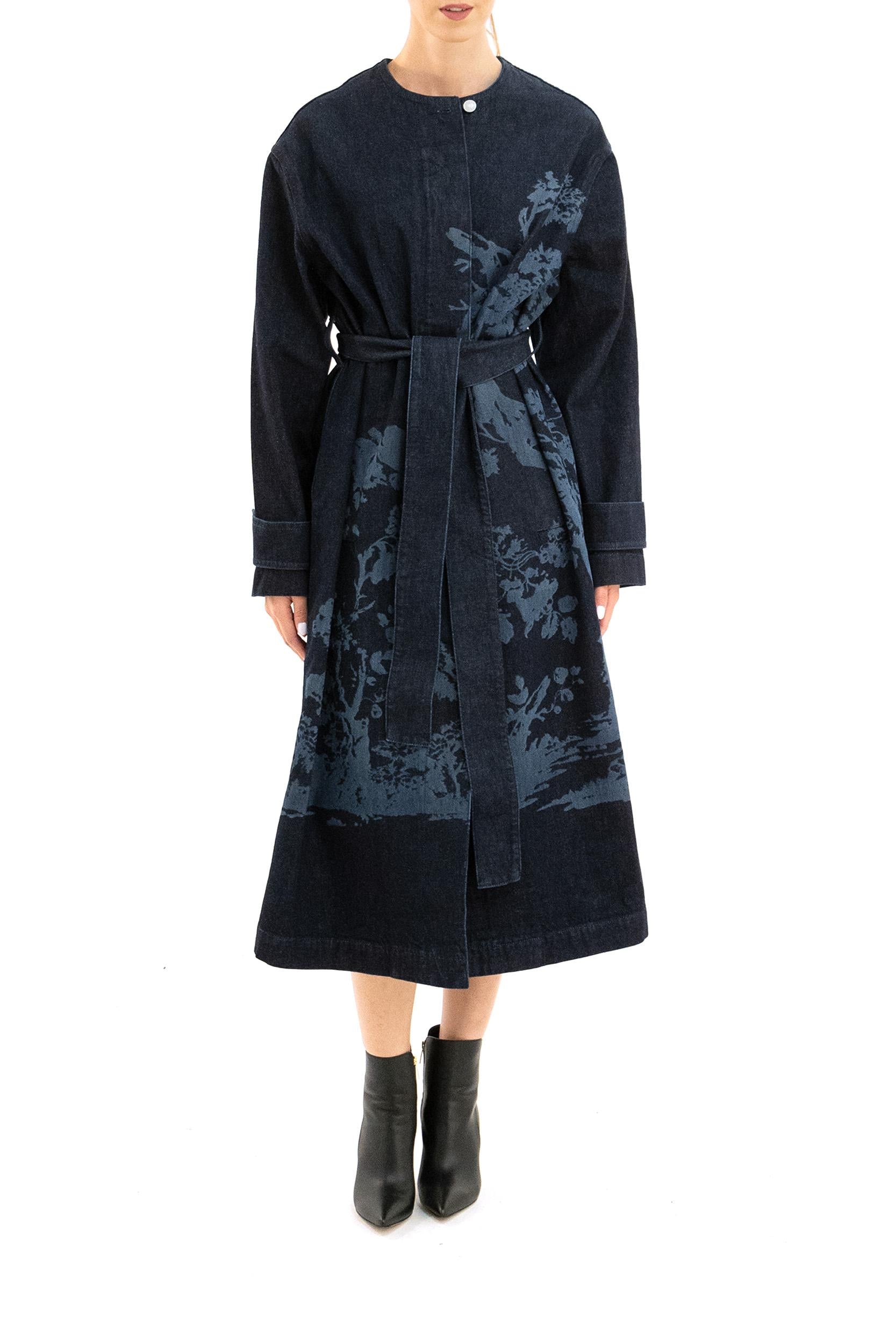 Cappotto <BR/> 60024009 CYANOTYPE INDIGO ERDEM 