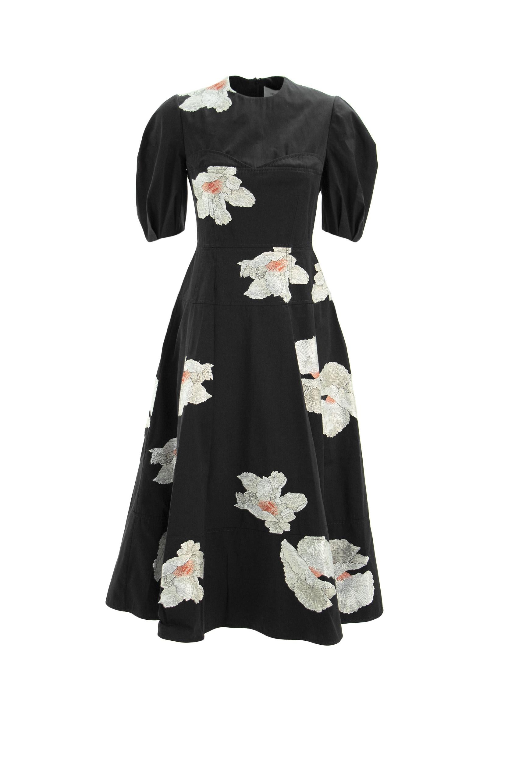 Abito Kyla<BR/> 21782BCFC BLACK/ECRU ERDEM 