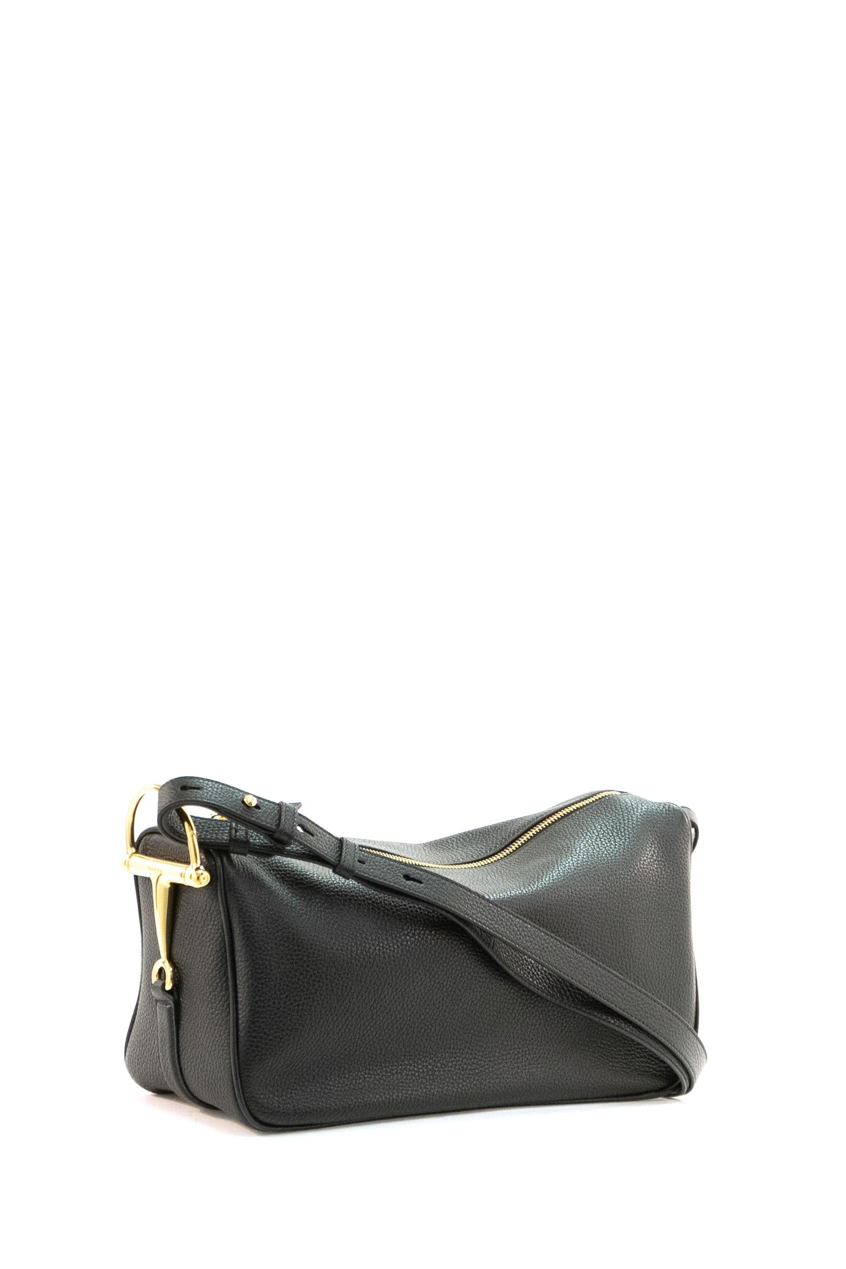 Borsa Gucci Half Horsebit in pelle di colore nero<BR/> 860787 AAFDM 1000 GUCCI 