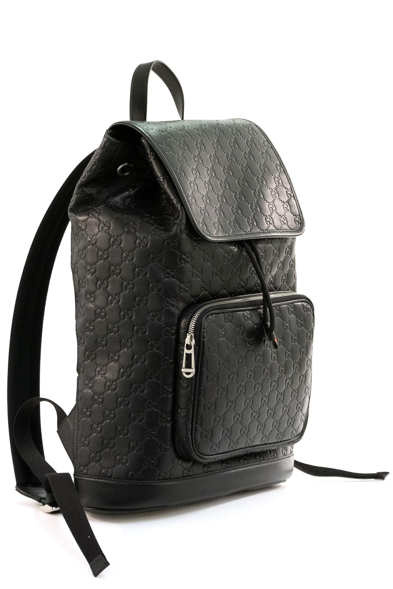 Zaino GG Emblem in Pelle<BR/> 854750 AAFWC 1048 GUCCI