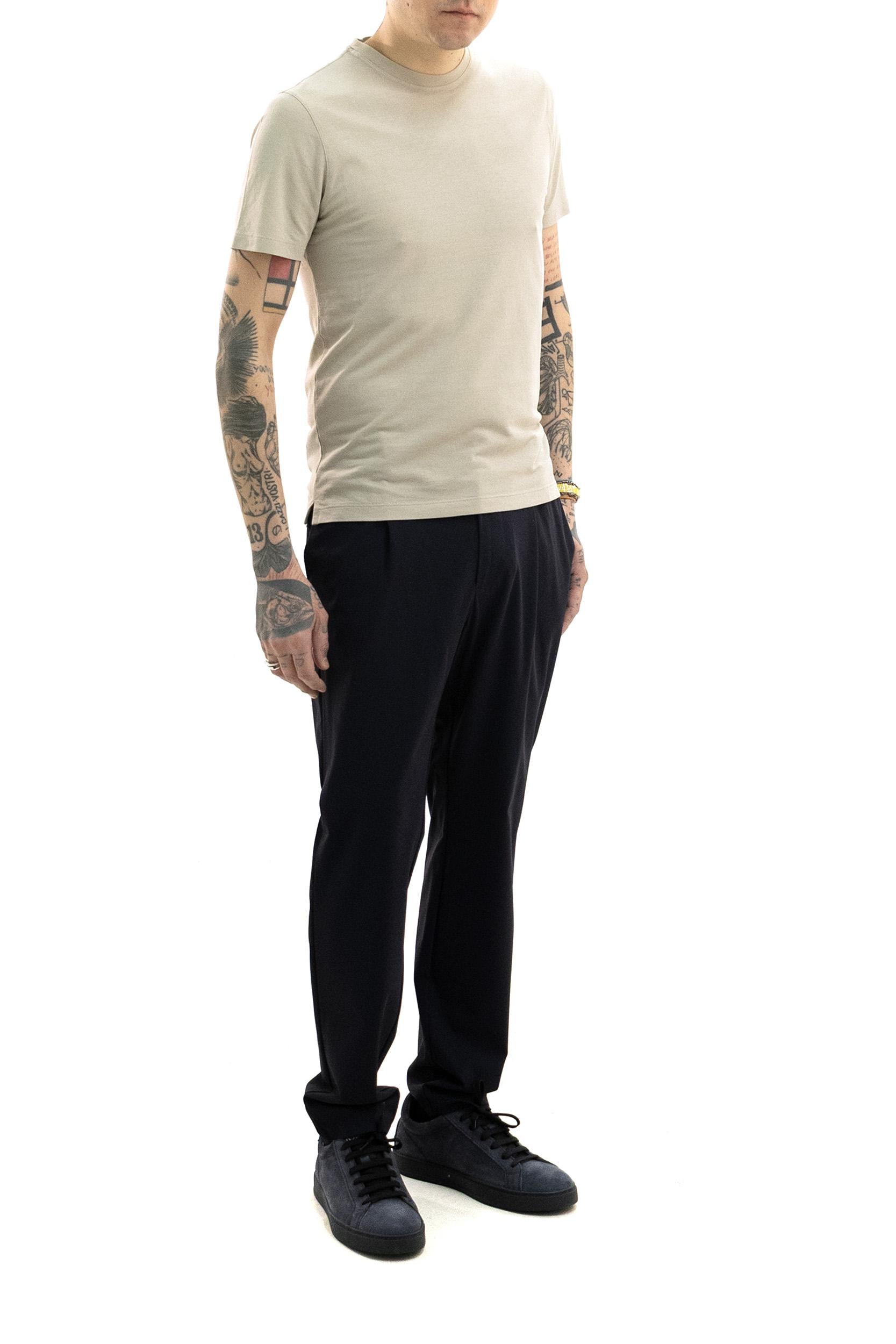 T-shirt in Crêpe di Cotone<BR/> 815214 ZG380 Z1936 ZANONE 