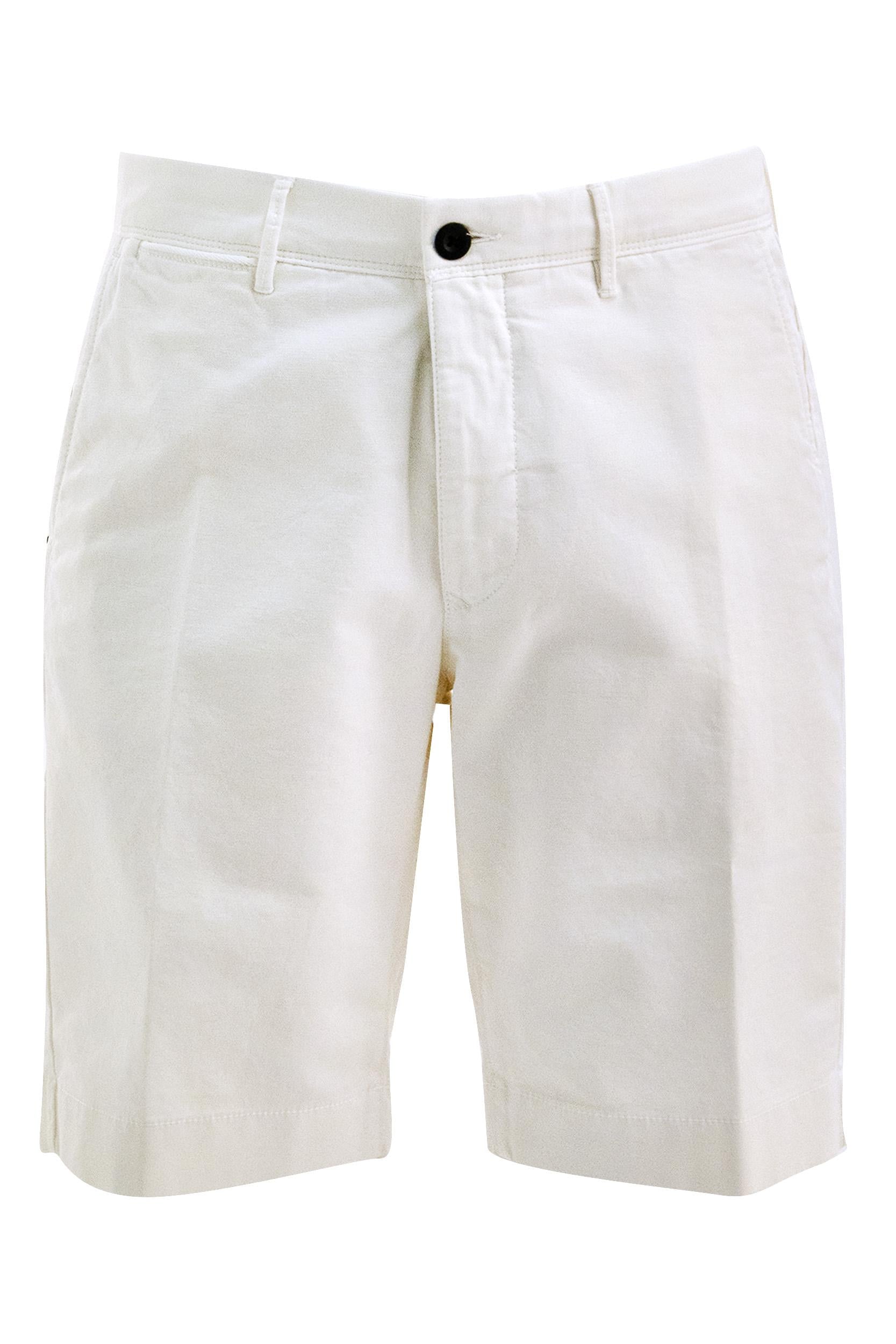 Bermuda in cotone di colore bianco<BR/> 16S206 9871A 018 INCOTEX 