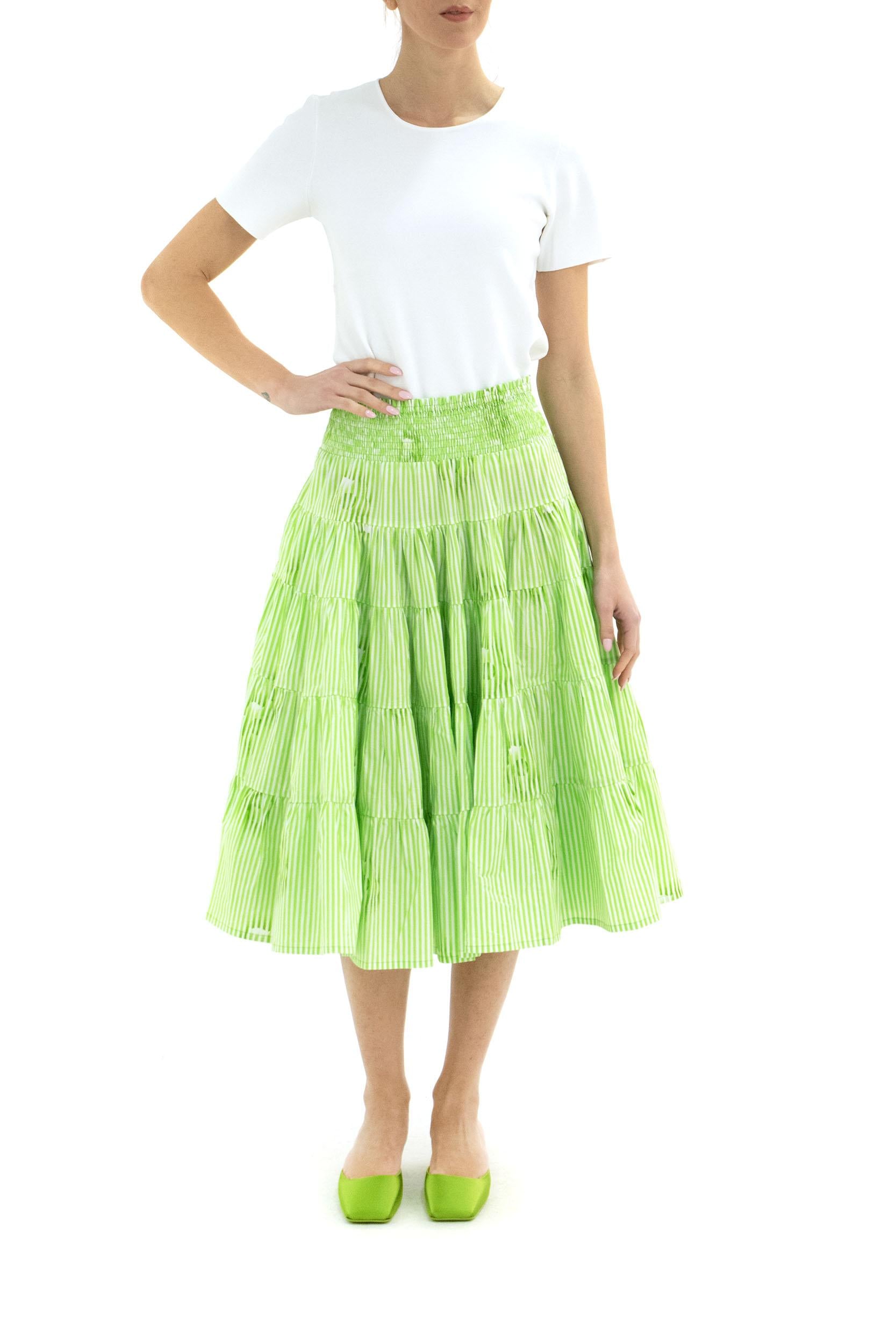 Gonna <BR/> BLAKE SKIRT SOFT GREEN S-SUNG 