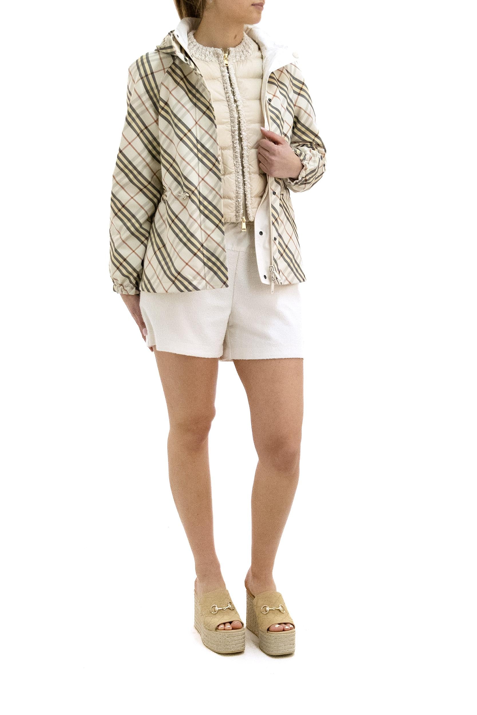 Giacca Check reversibile<BR/> 8120624 BEIGE BURBERRY 