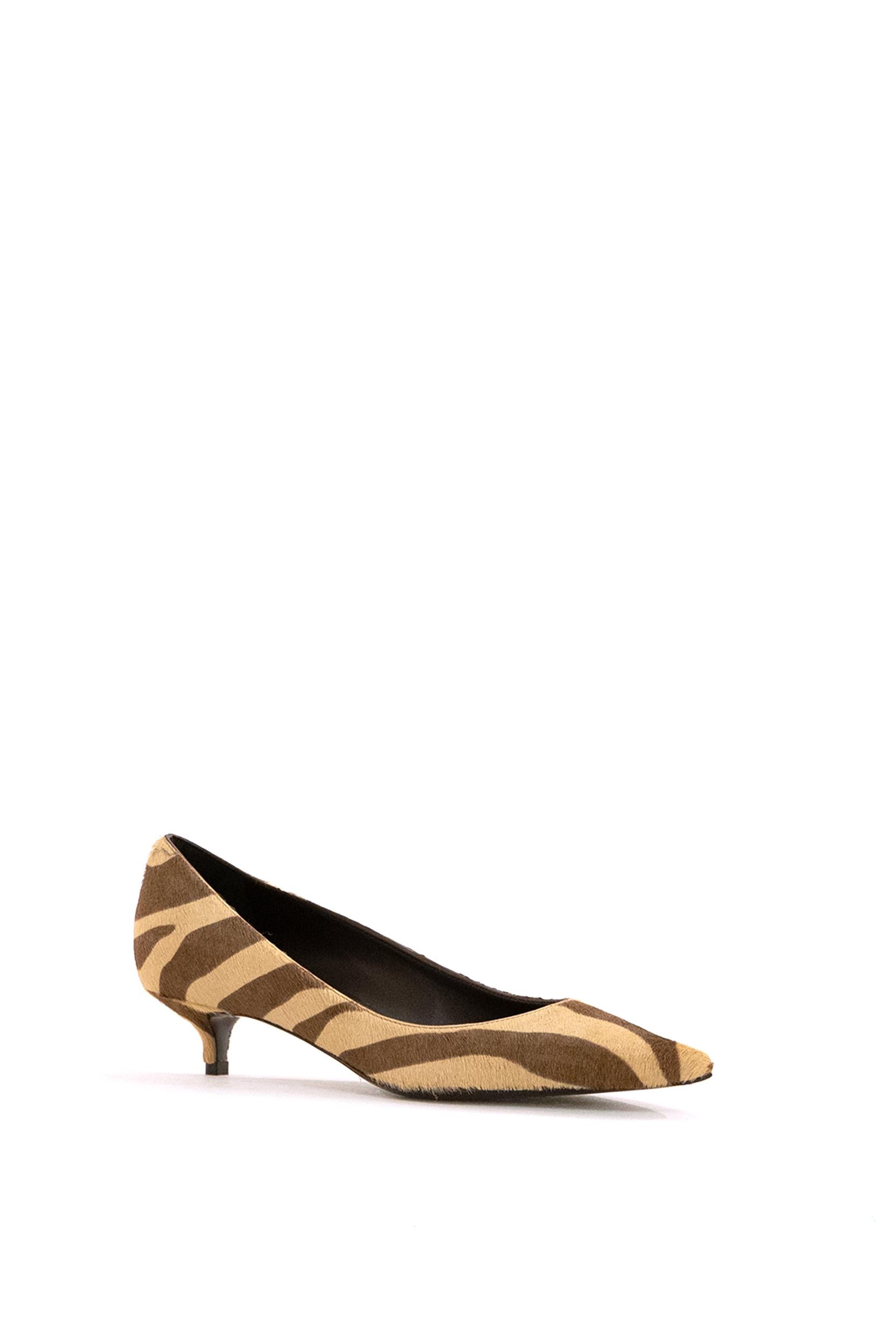 JIMMY CHOO Décolleté Amelia zebrato beige e marrone<BR/> AMELIA ZNC CHOCOLATE MIX JIMMY CHOO 