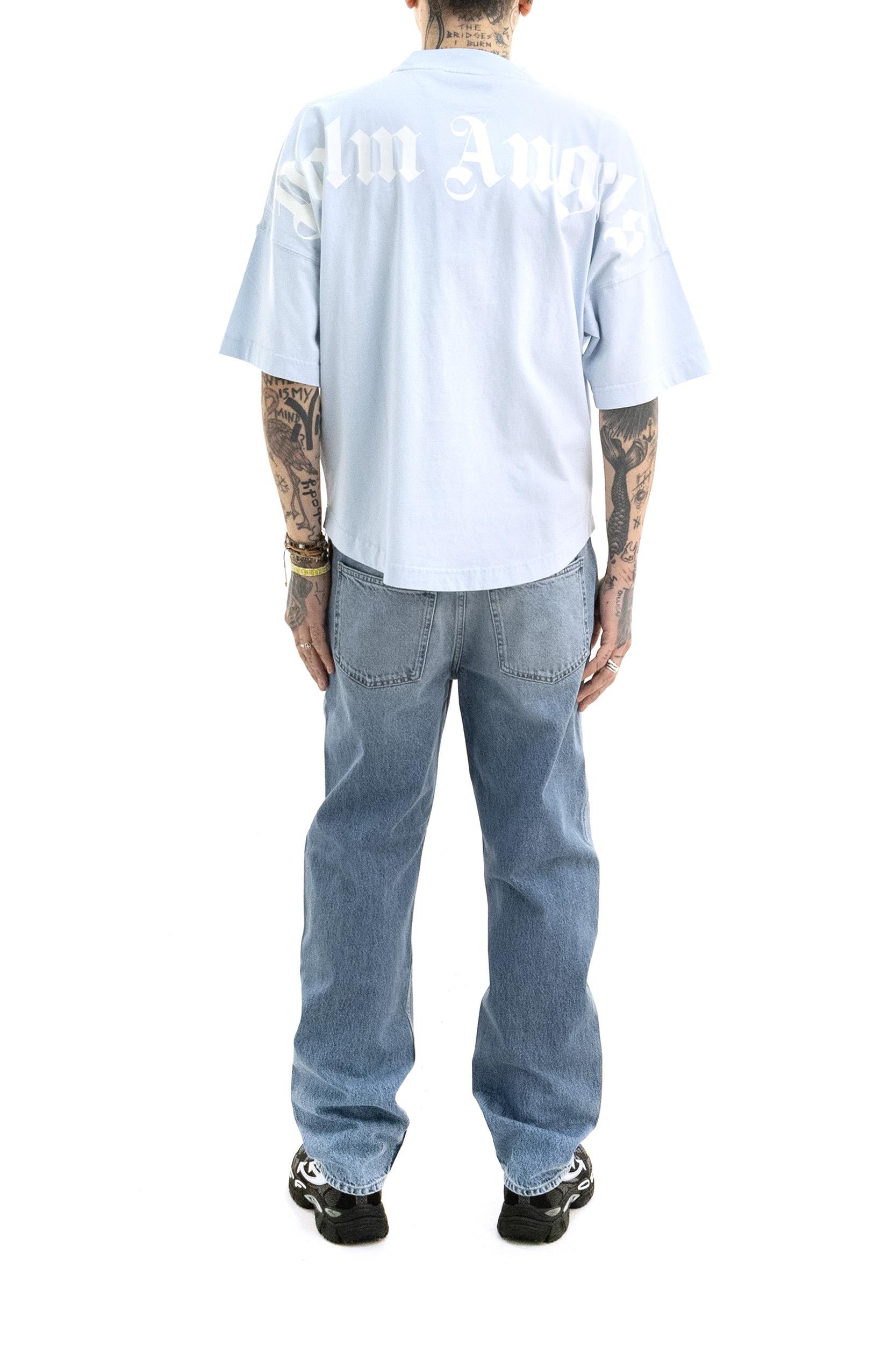 T-shirt Classic Logo in Cotone<BR/> PMAA10BS26JER001 4103 PALM ANGELS 