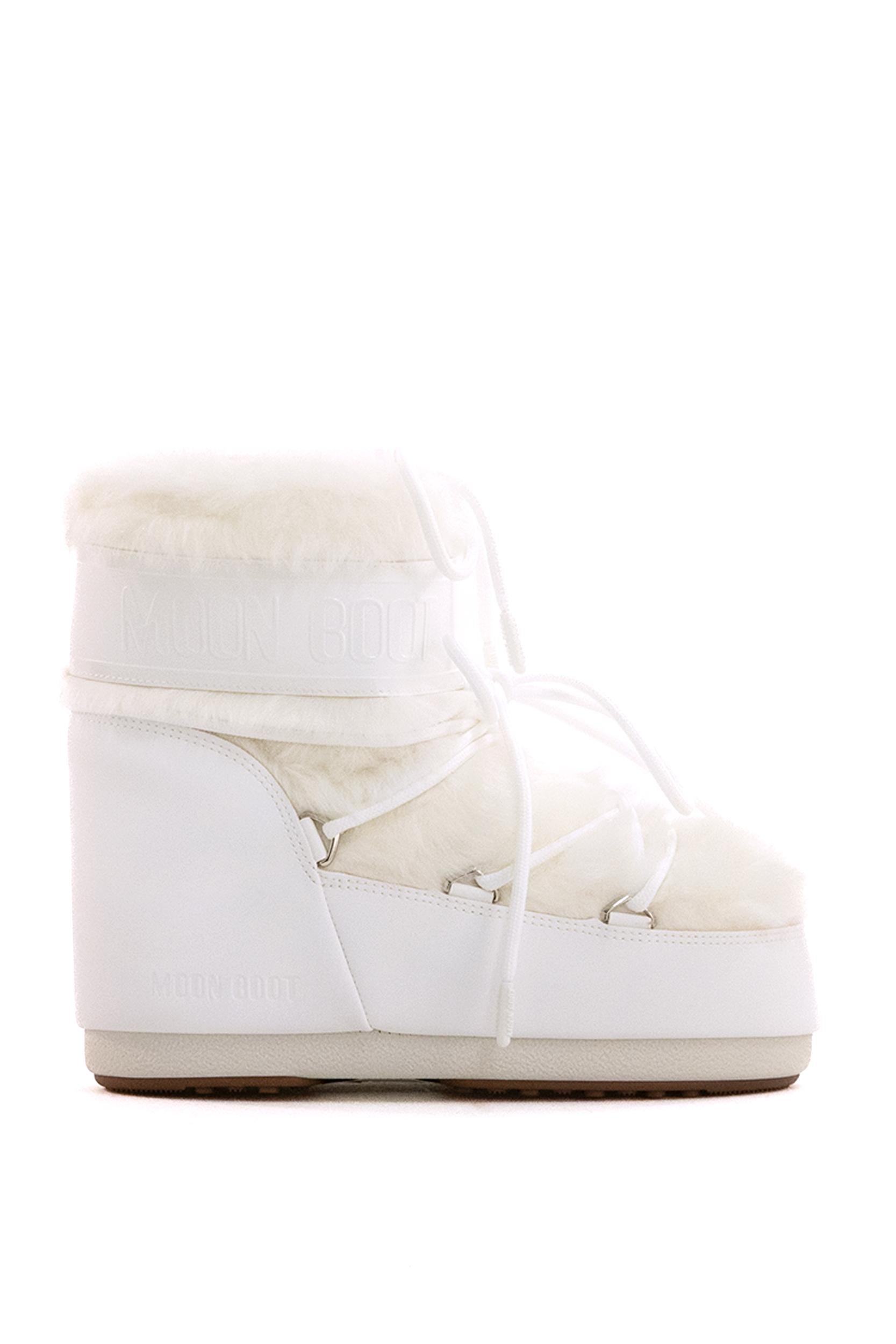 Moon Boot Icon Low ecopelliccia bianco<BR/> 80D1409390 A002 MOON BOOT 
