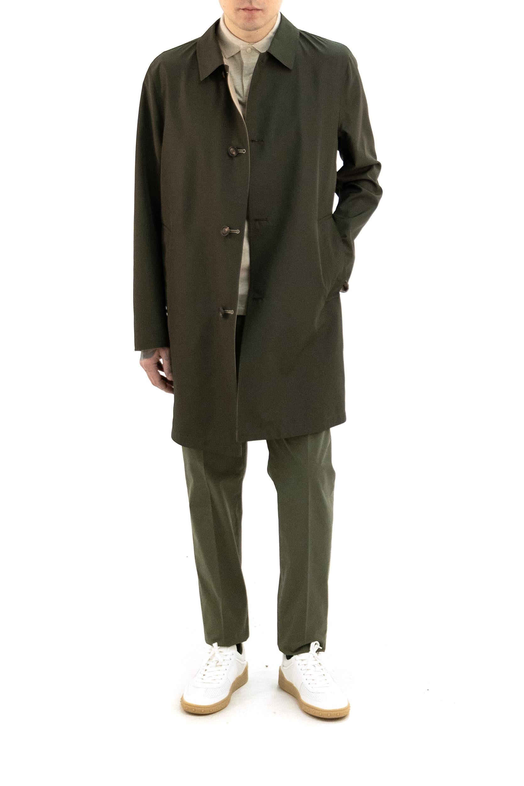 Soprabito reversibile di colore verde<BR/> WBEN W73110 LODEN KIred 