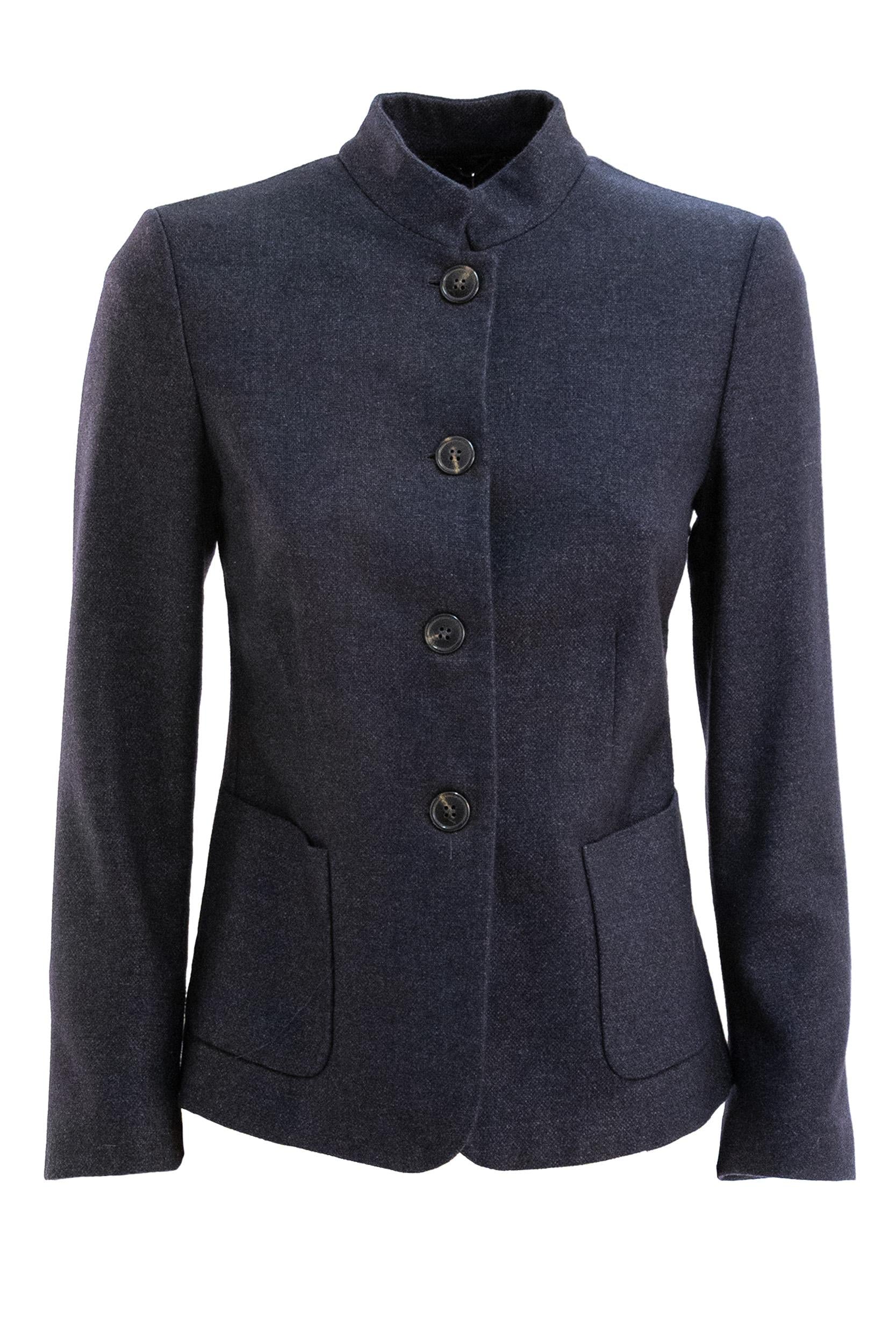 Giacca blu tessuto misto lana blu<BR/> KB033VT5031 799 KILTIE 