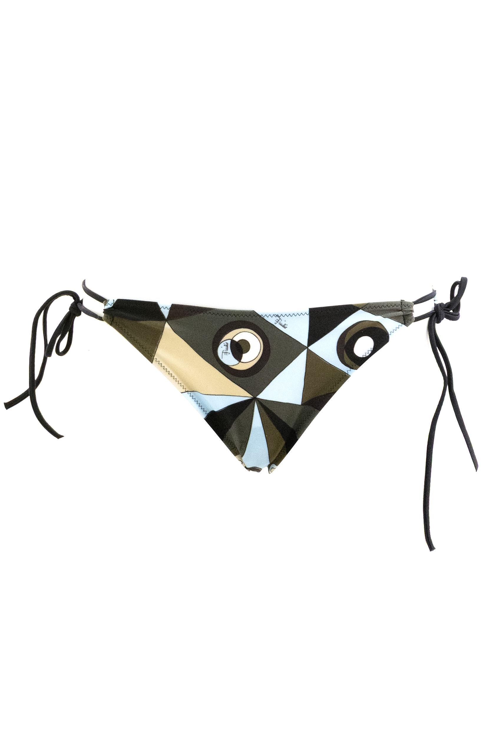 Slip bikini con stampa Occhi multicolore<BR/> 6HMX28 6H865 P18 EMILIO PUCCI 