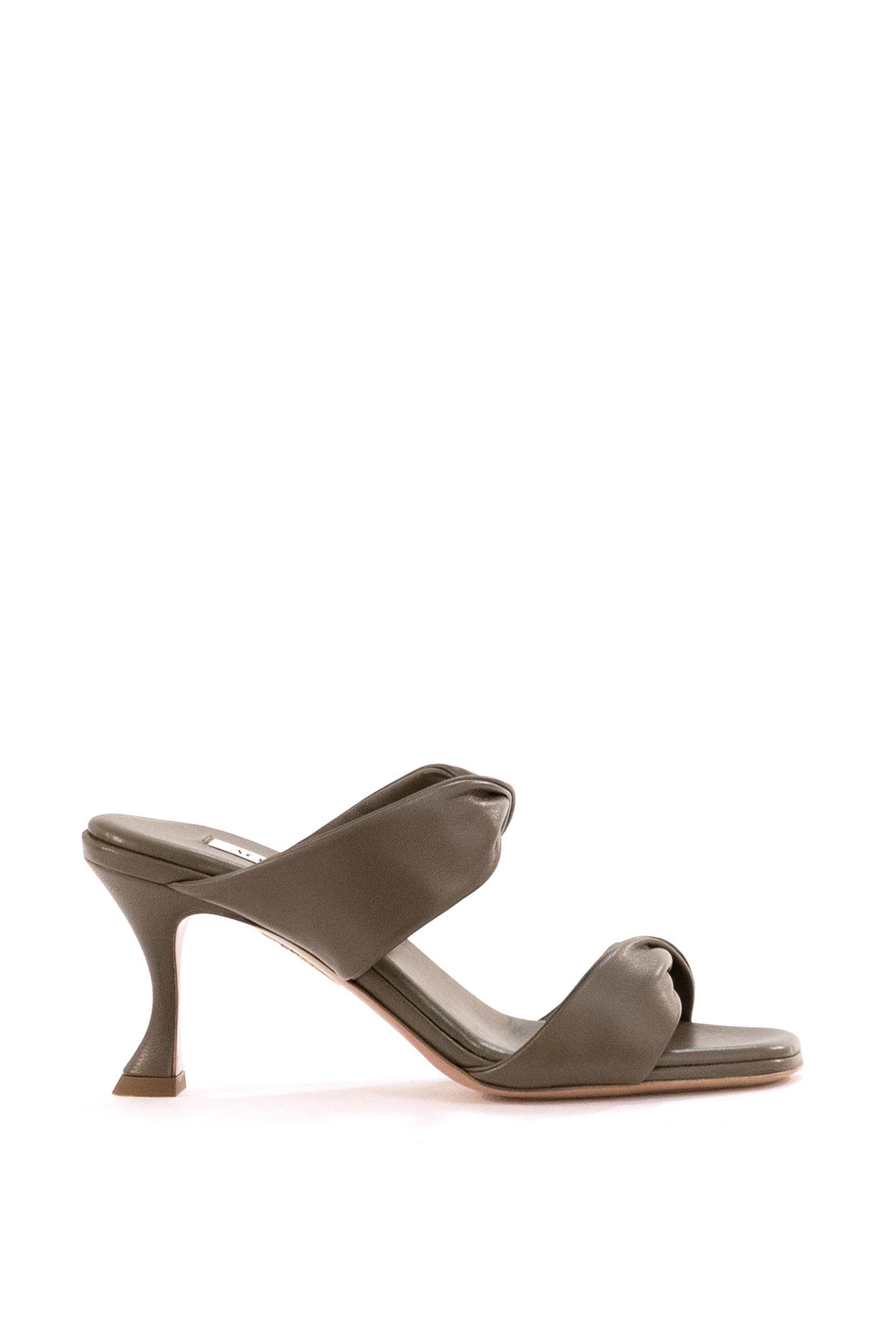 Mules in pelle di colore tortora<BR/> TWIMIDS0-NAP TORTORA AQUAZZURA 