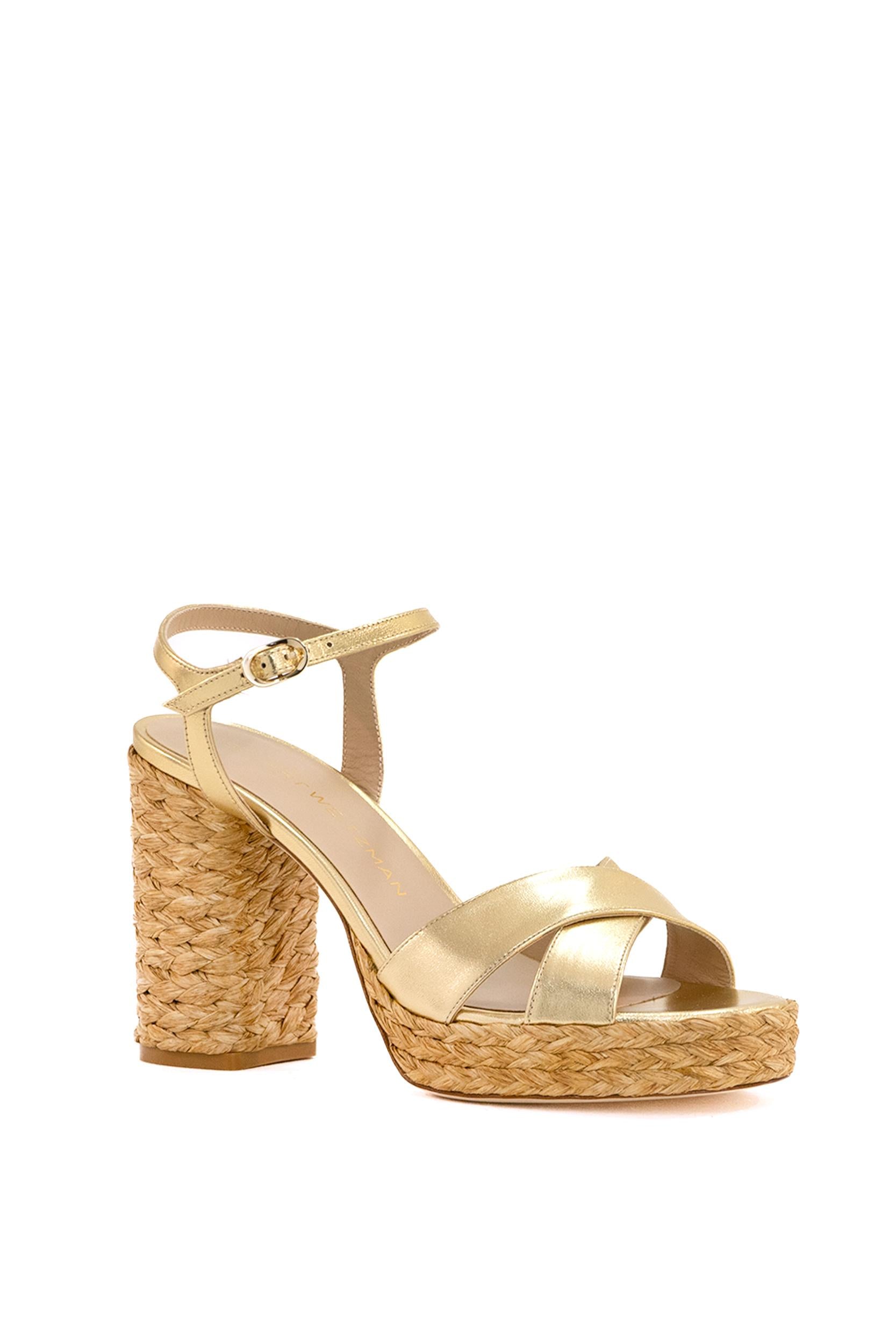 STUART WEITZMAN DAYANA PLATFORMGOLDEN/NATURAL