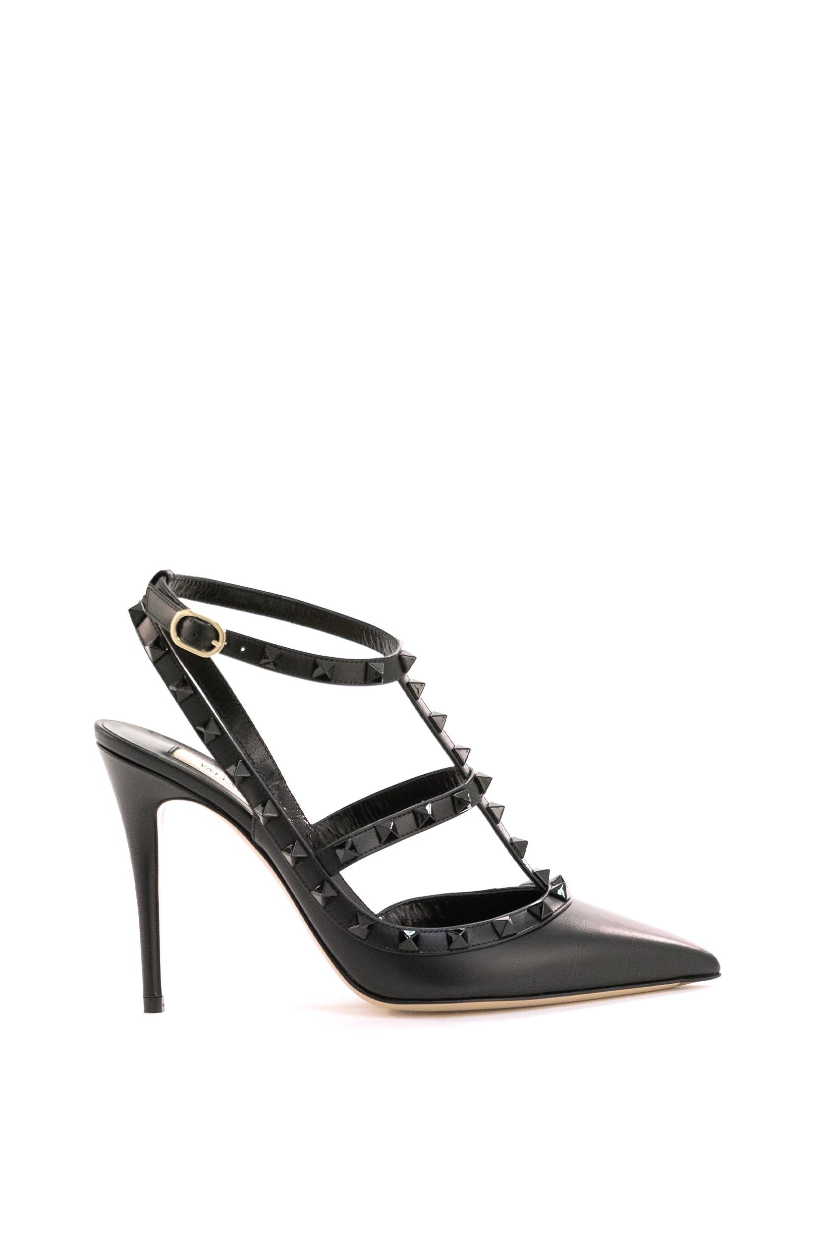 Slingback Rockstud<BR/> 7W2S0393VB8 0NO VALENTINO GARAVANI 