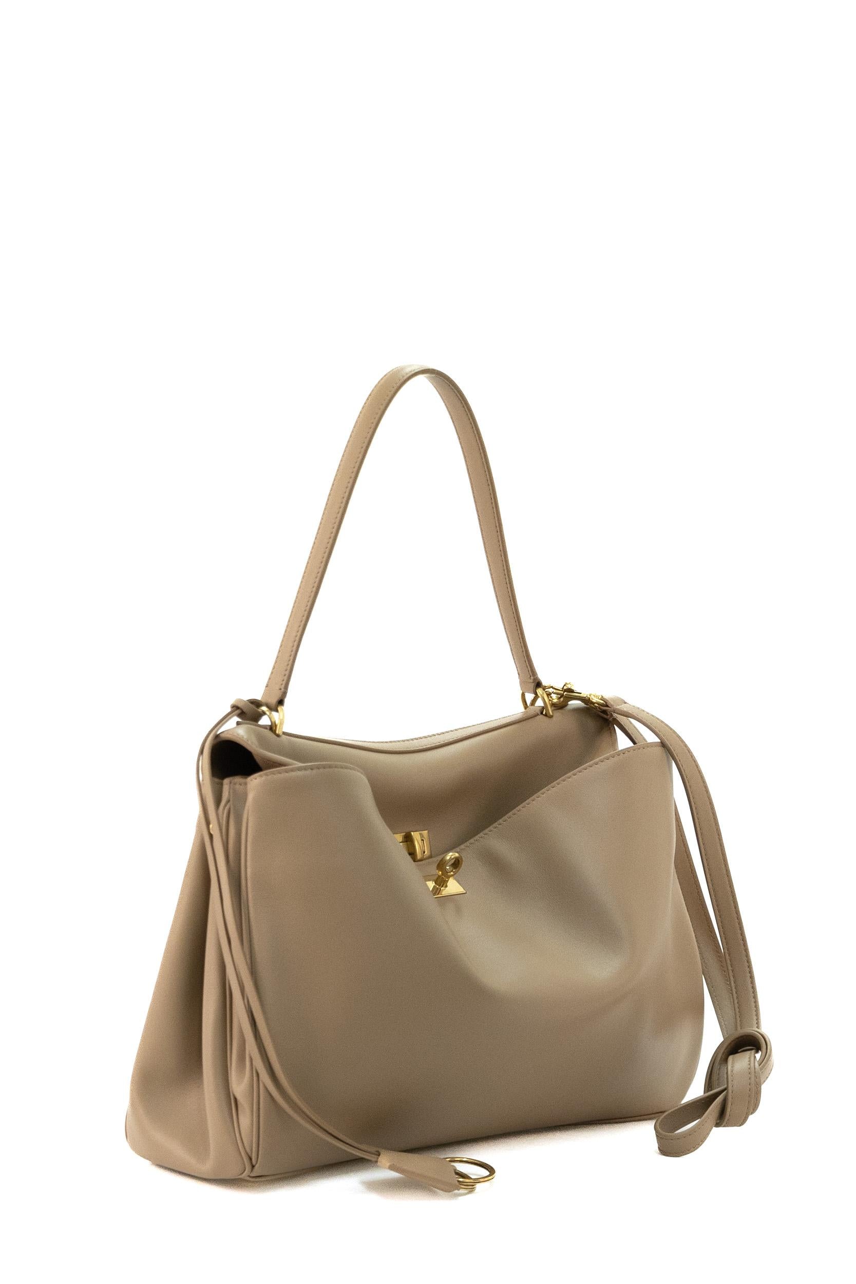 Borsa Rodeo Media in pelle colore beige<BR/> 789772 2AA4V 2621 BALENCIAGA 
