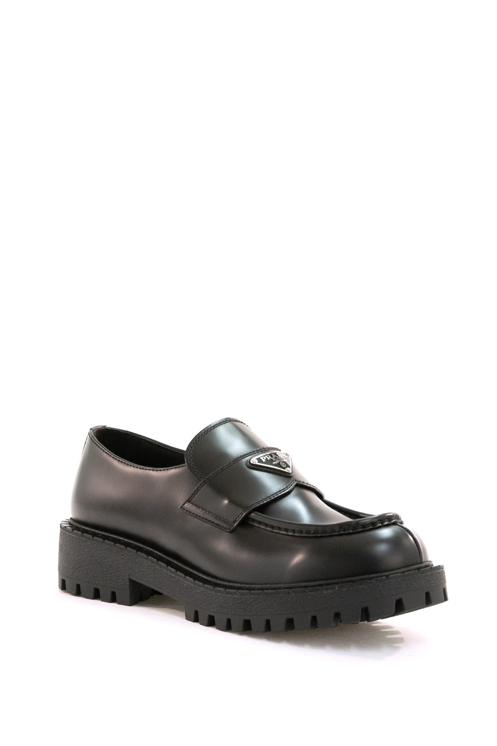 Mocassini Double Chocolate<BR/> 2DE151 F G001 B4L F0002 PRADA 