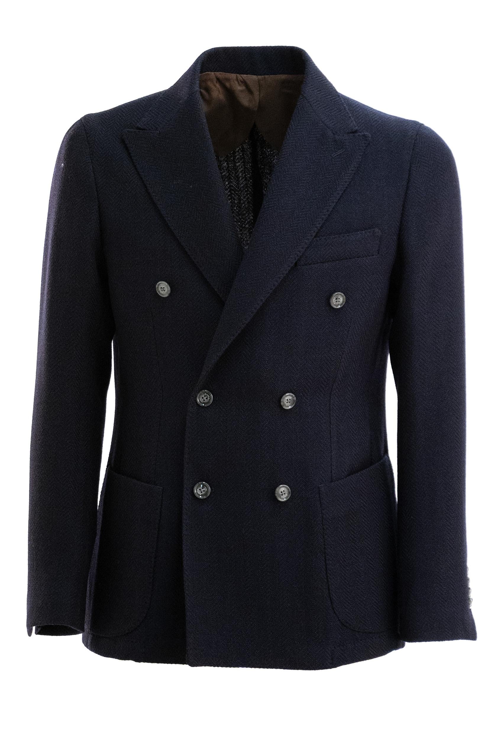 Barba Giacca Doppiopetto blu<BR/> __51092. 0090 BARBA 