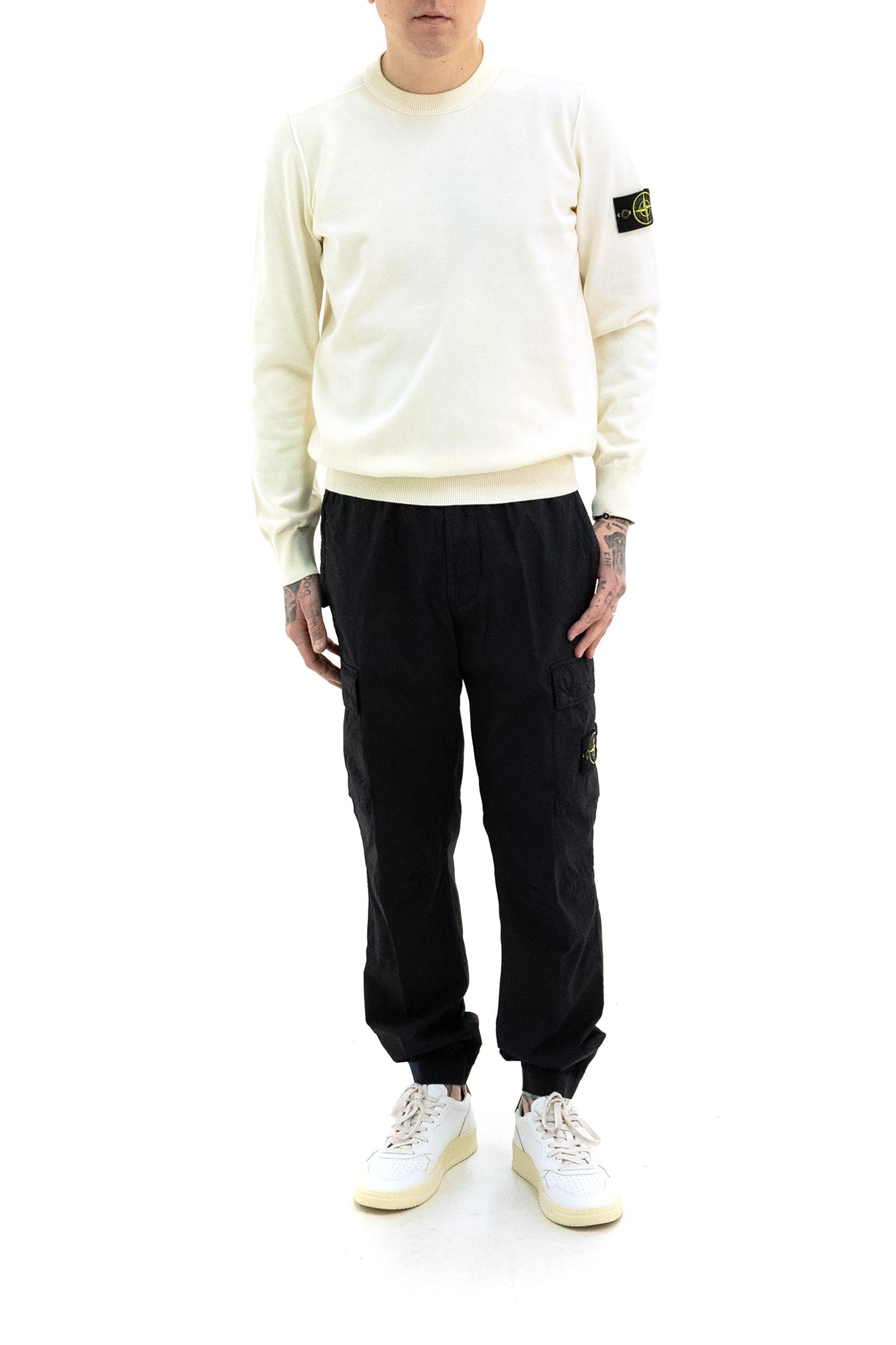 Pantaloni Cargo in Tela di Cotone<BR/> L1S153100031 S0003 V0020 STONE ISLAND 