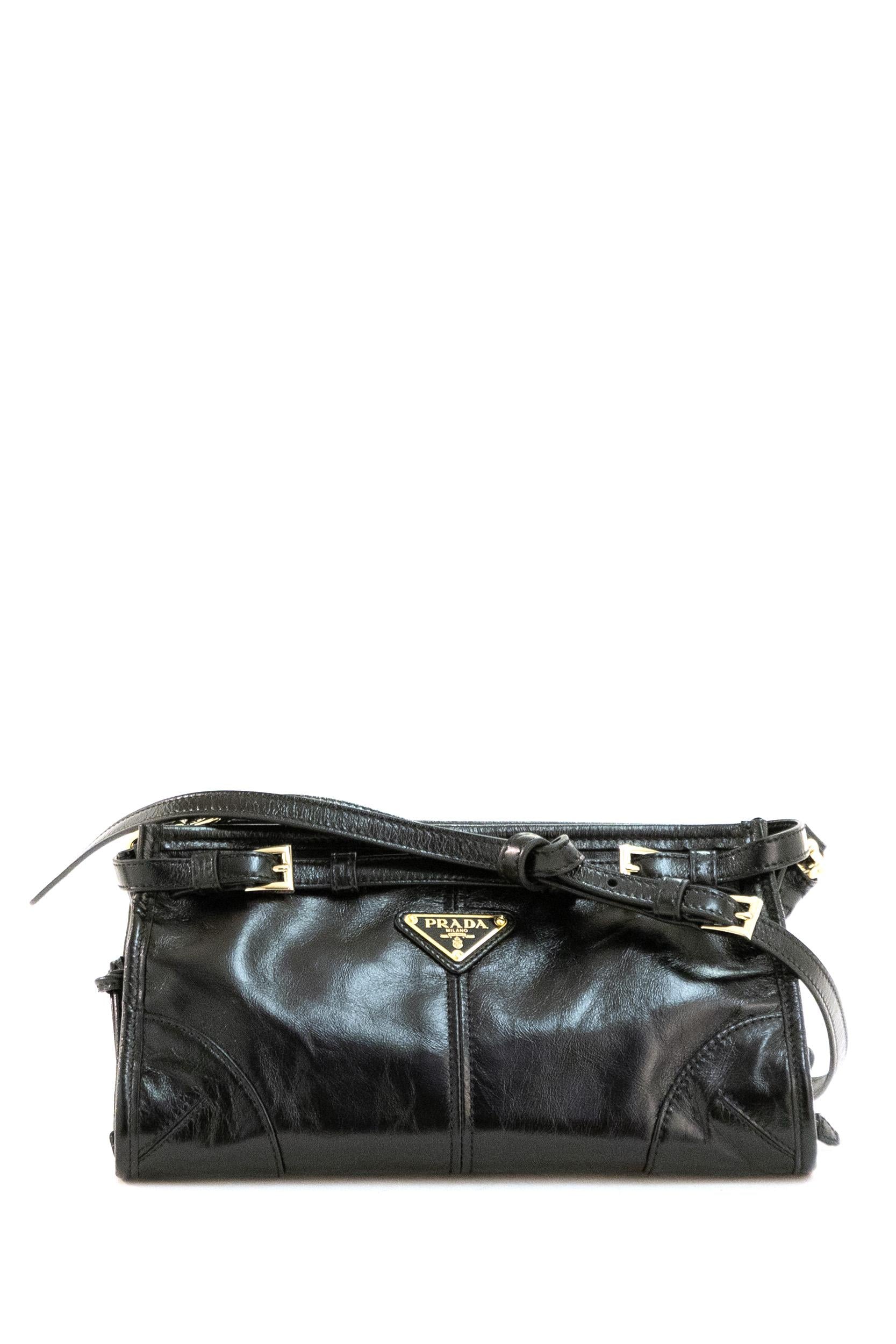 Borsa Prada Bonnie small in pelle di colore nero<BR/> 1BH215 2CYR F0002 PRADA 
