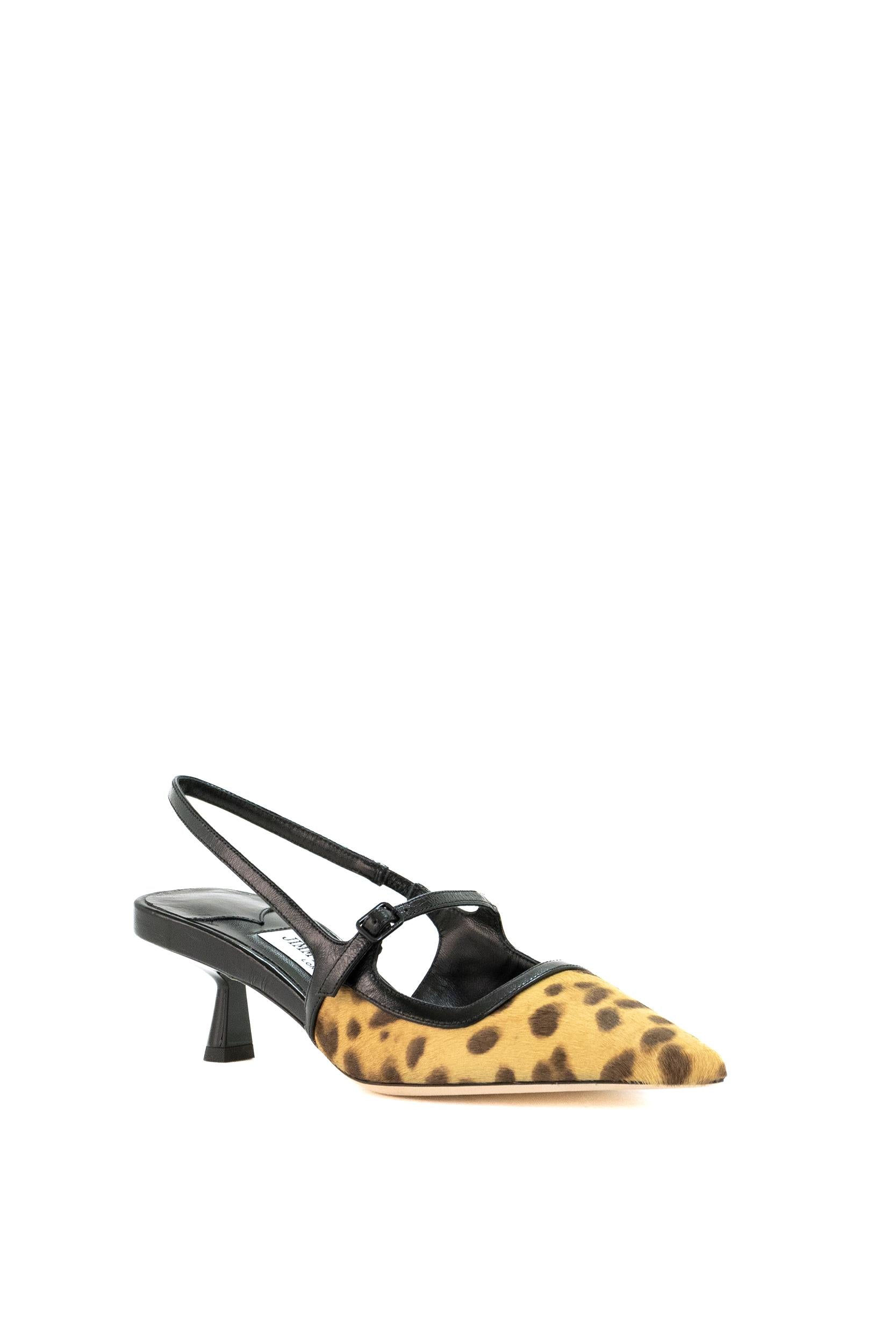 Slingback Didi<BR/> DIDI 45 BXR NATURAL/BLACK JIMMY CHOO 