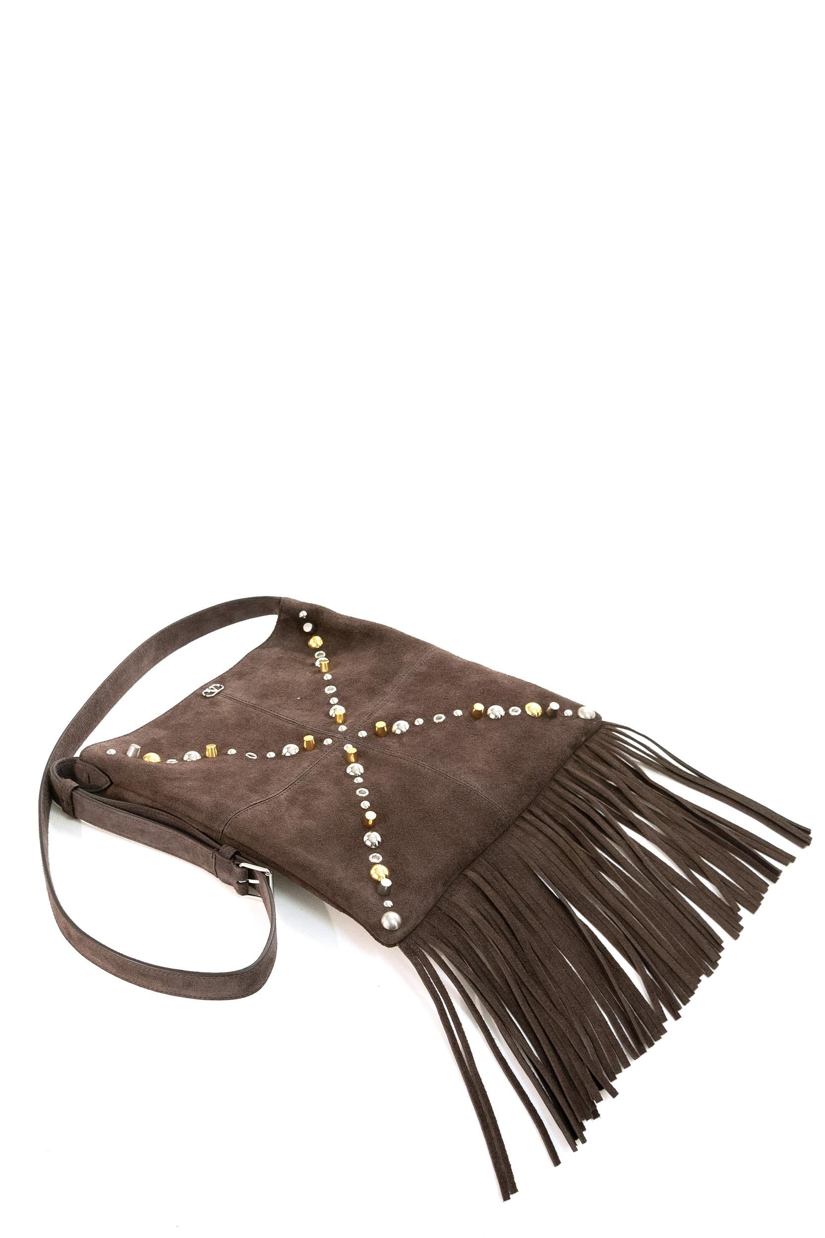 Borsa a Spalla Nellcôte in Pelle Scamosciata<BR/> 8Y2B0R31ADG 0TO VALENTINO GARAVANI 