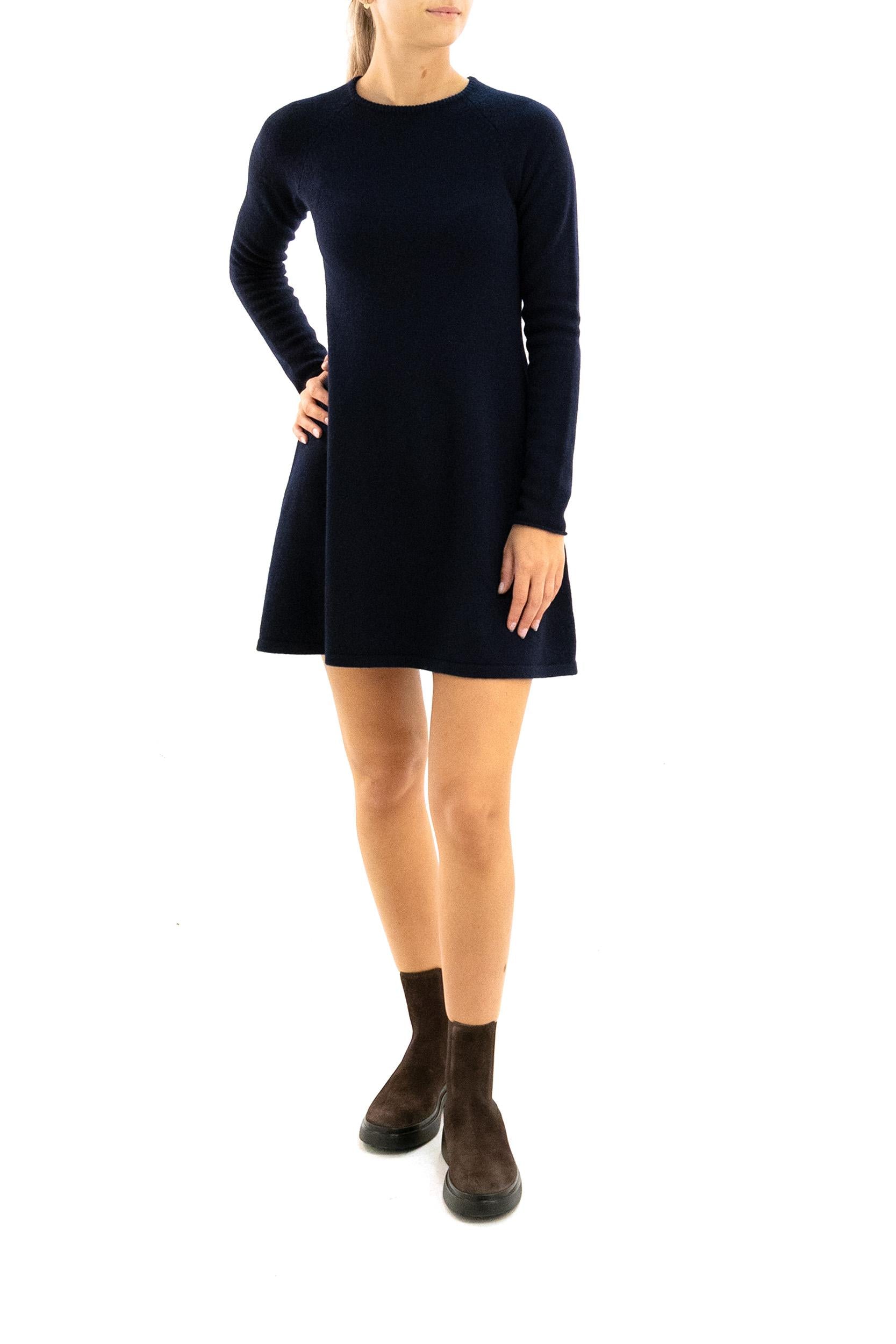 Abito The Didih Cashmere Blu<BR/> 2023263 NAVY LISA YANG 