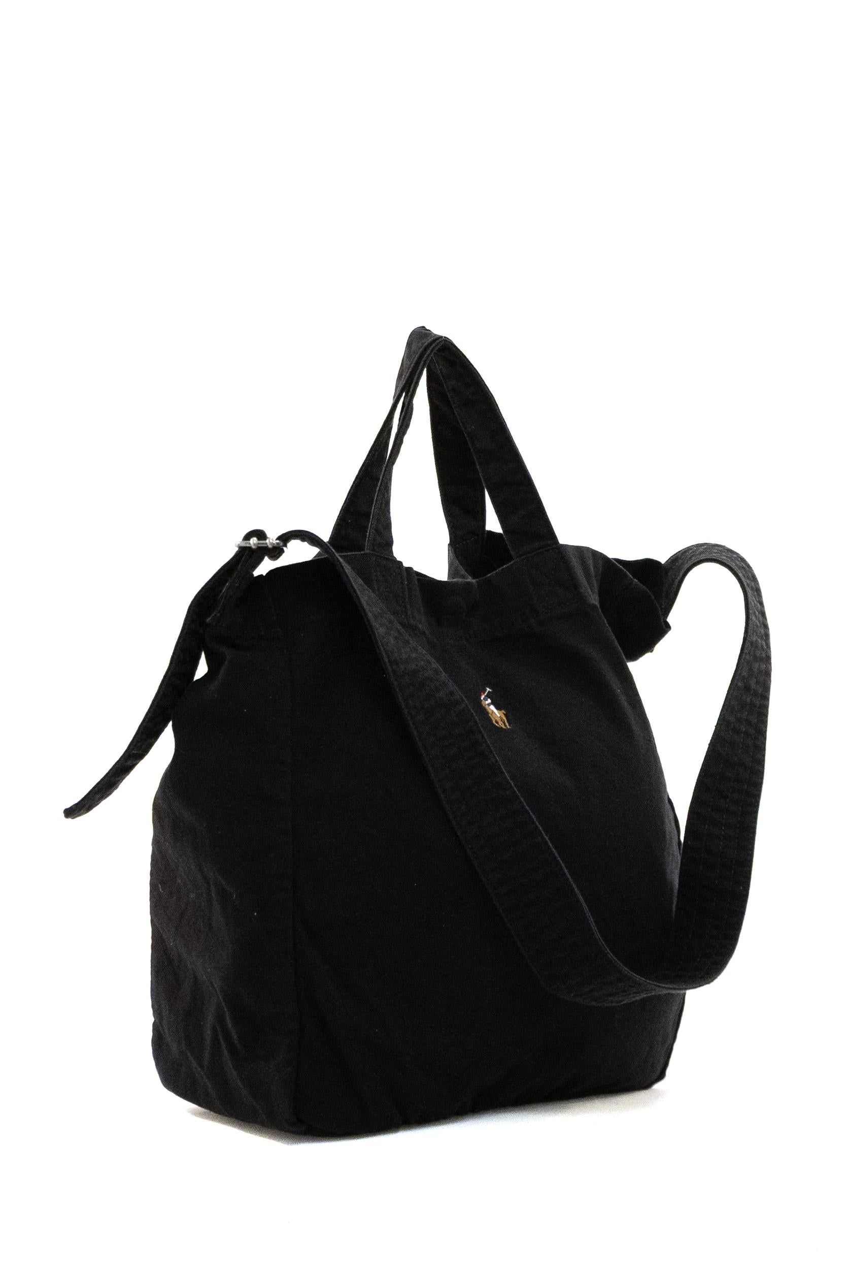 Shopper Tote Bag in Canvas<BR/> 405967606003 POLOBLACK POLO RALPH LAUREN 