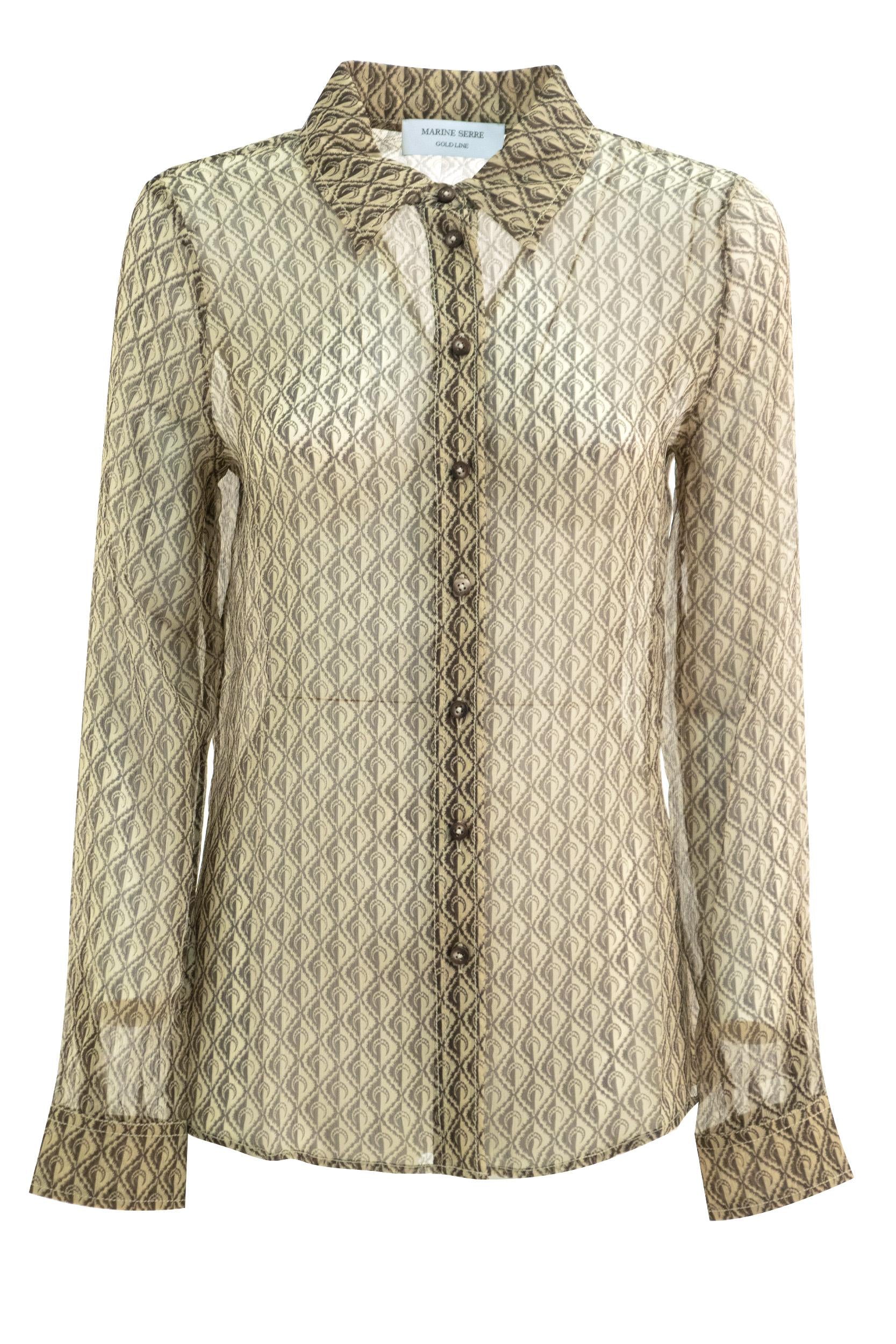 Camicia Mood Diamond<BR/> WSI014 RWOV0002 BG20 MARINE SERRE 