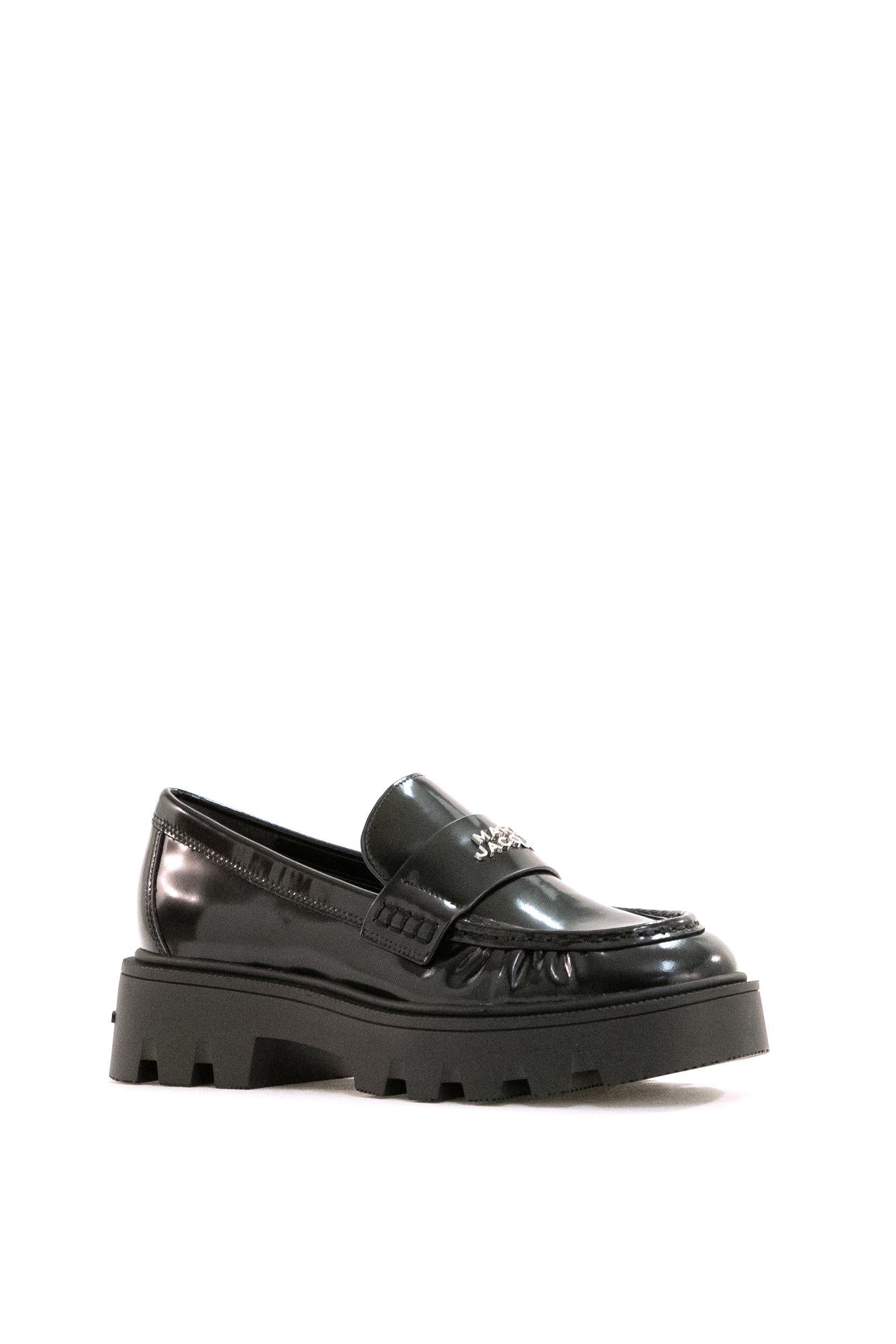 MARC JACOBS Mocassini The Frankie pelle spazzolata nera<BR/> 2F5FFL001F27 001 MARC JACOBS 