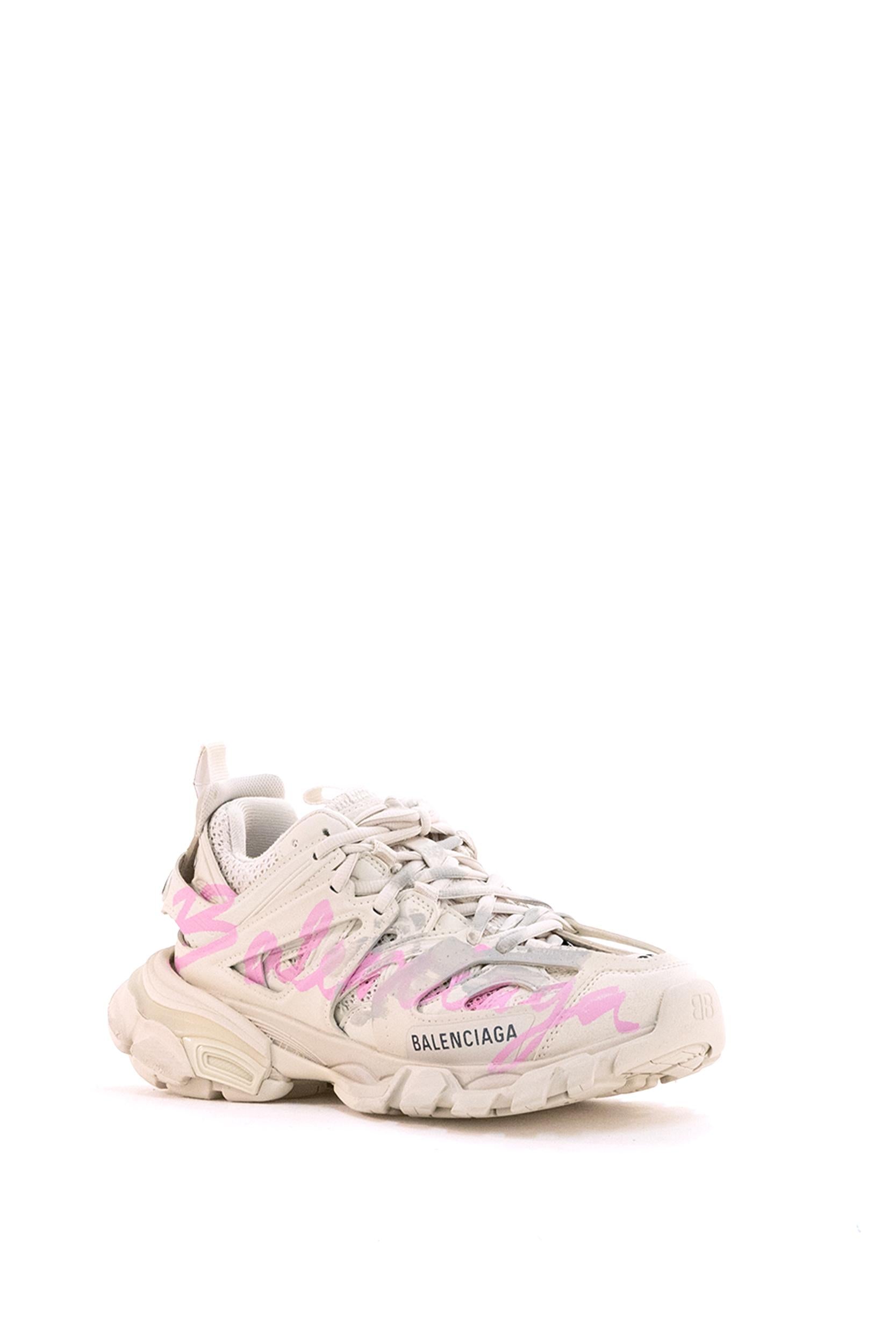 Sneakers Track in poliuretano e poliestere beige <BR/> 542436 WTRHW 9250 BALENCIAGA 