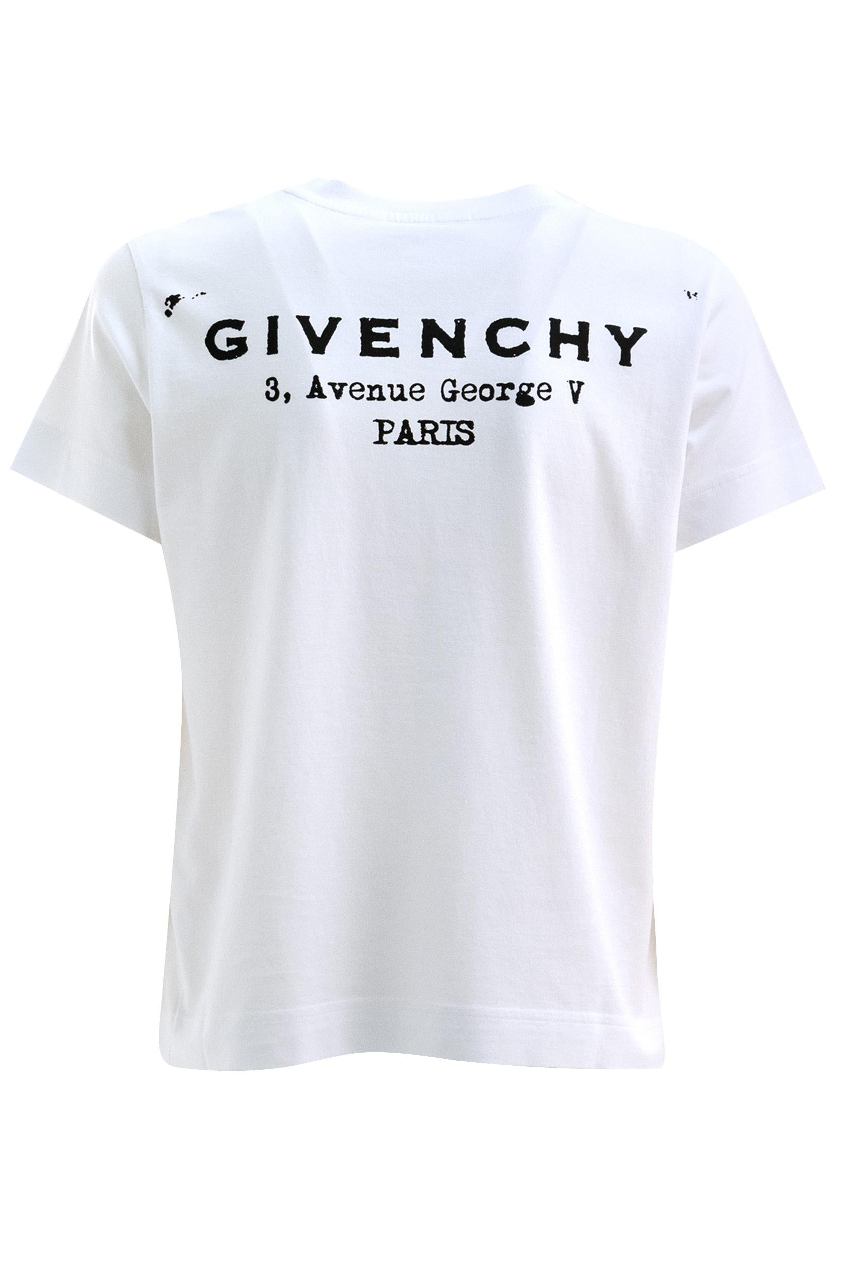 T-shirt<BR/> BW70FJP75N 100 GIVENCHY 