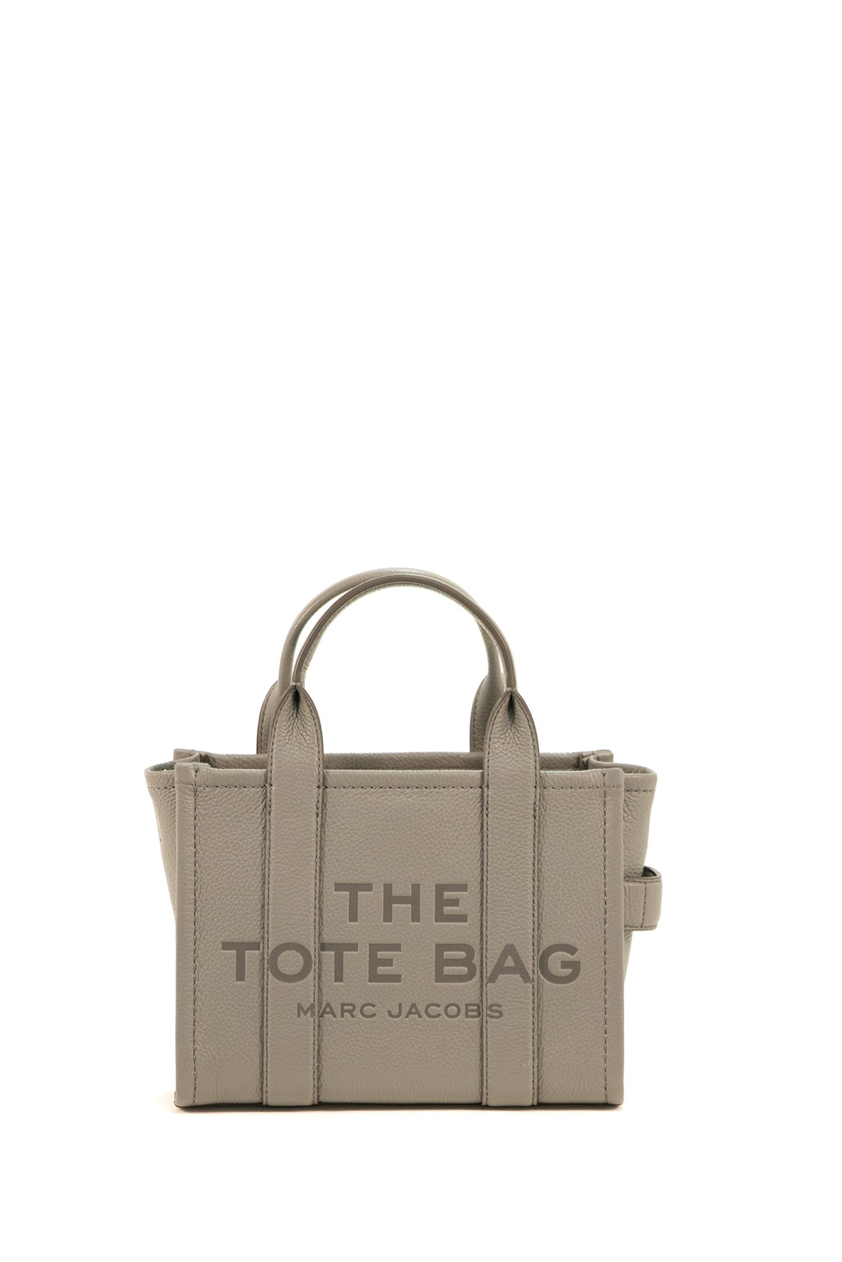 Borsa The Small Tote in pelle color tortora H009L01SP21 055 MARC JACOBS 