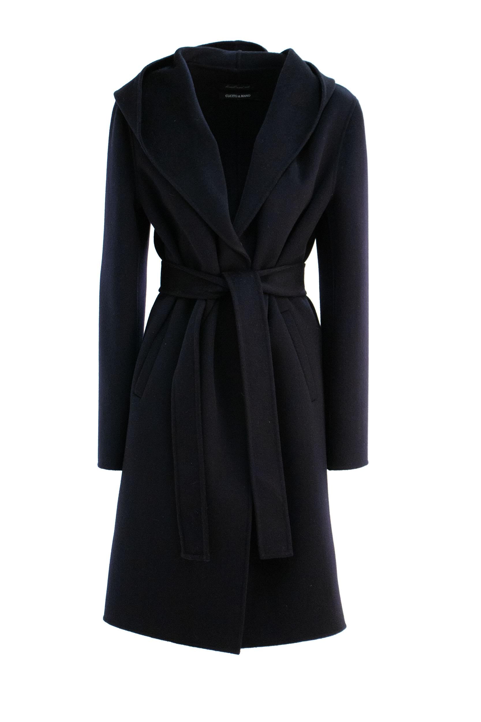 Cappotto<BR/> ARF620 NAVY ALMAROSA FUR 