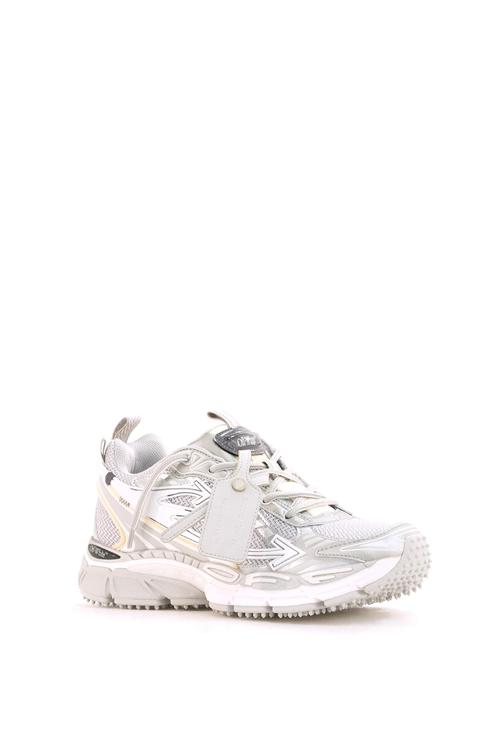 Sneakers Be Right Back in Pelle e Mesh di colore bianco e grigio<BR/> M295C9F001OFW0972 GREY SILVER OFF WHITE 