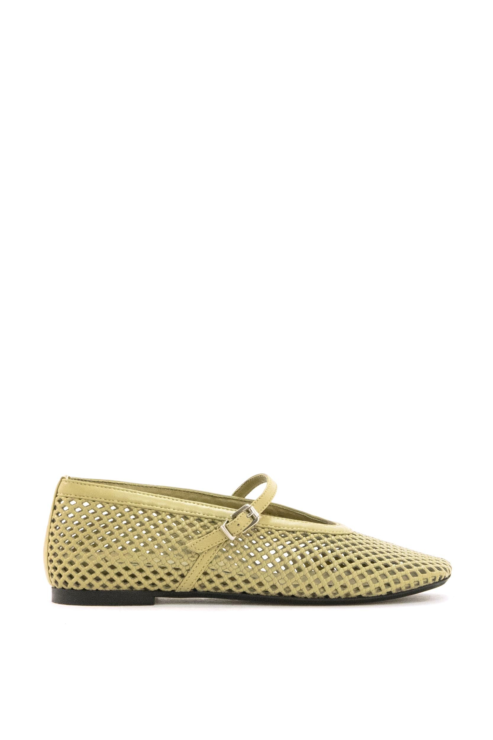 Ballerine Stacy in Pelle Traforata<BR/> PBAL63 MONTECARLO ASPARAGO POEVE 