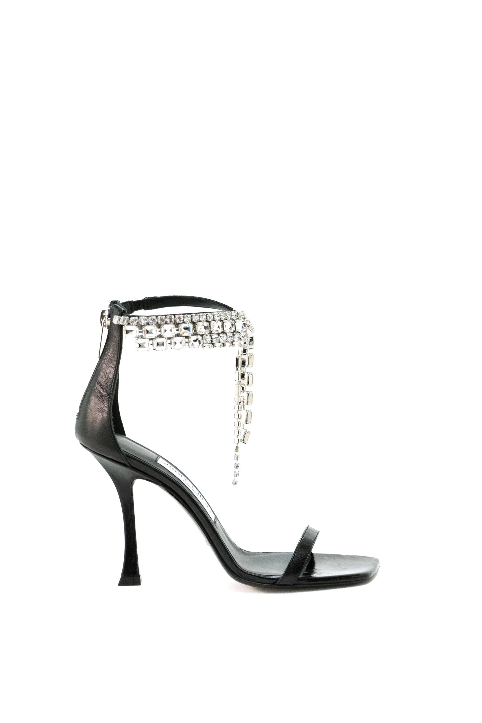 Sandali Verity<BR/> VERITY SANDAL 100 BYK BLACK JIMMY CHOO 
