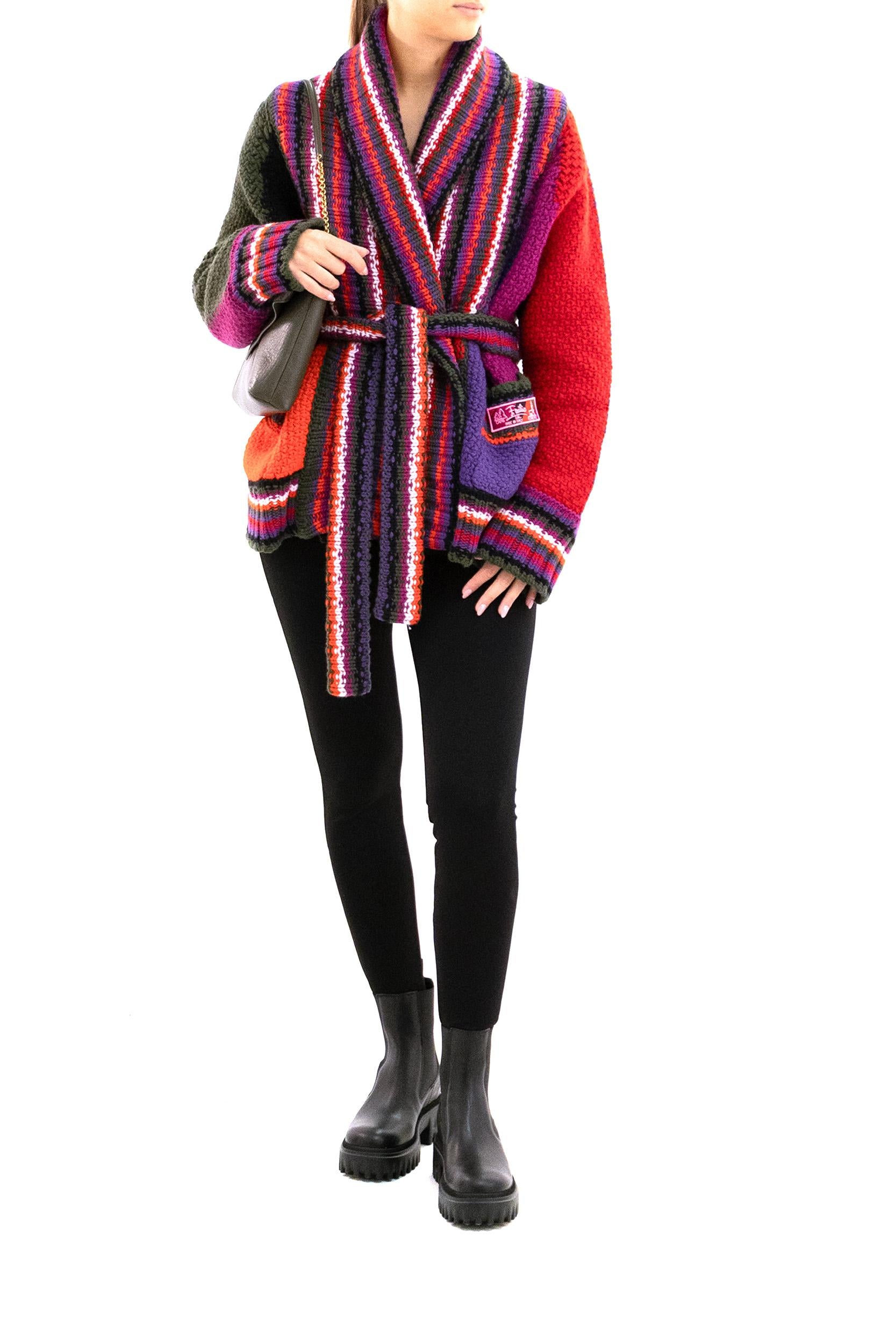 Cardigan in lana multicolore<BR/> 5UKQ03 5U963 017 EMILIO PUCCI 