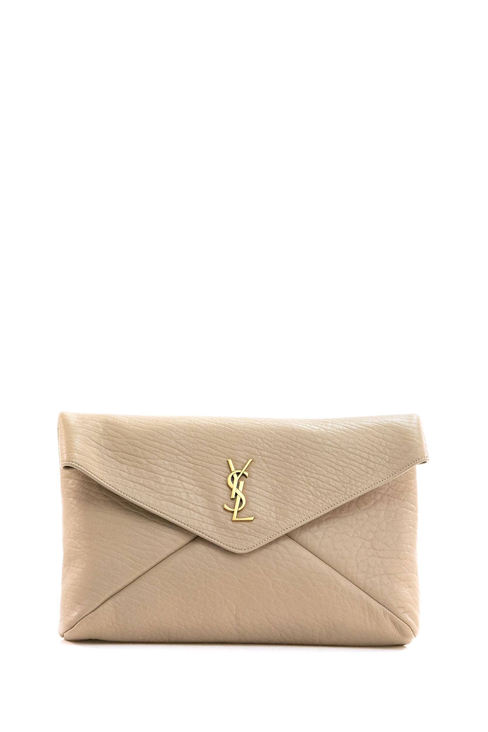 Pochette Envelope Pelle di Agnello beige<BR/> 769307 AACYT 1722 SAINT LAURENT 