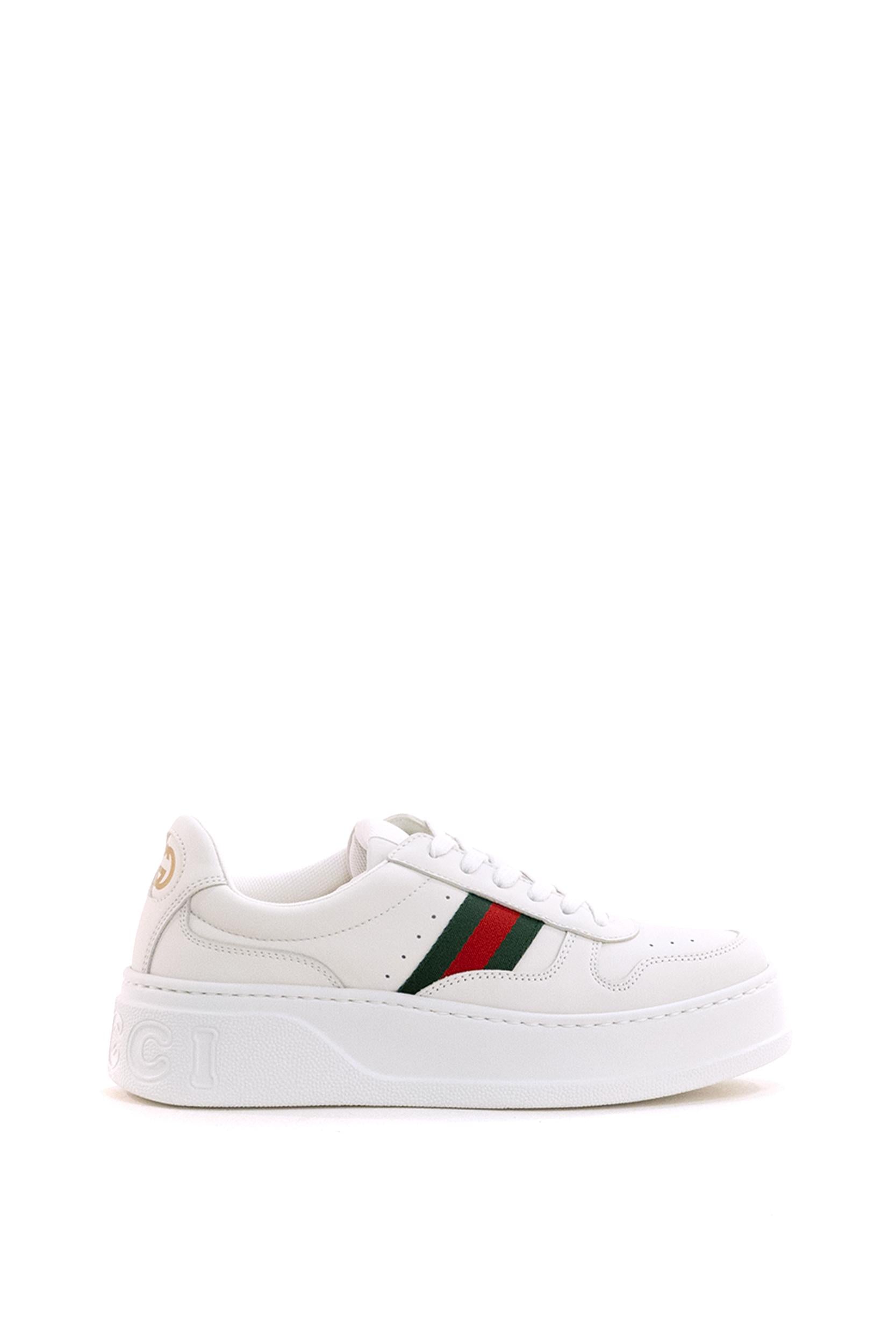 Sneakers in pelle di colore bianco<BR/> 848307 UPG40 9064 GUCCI 