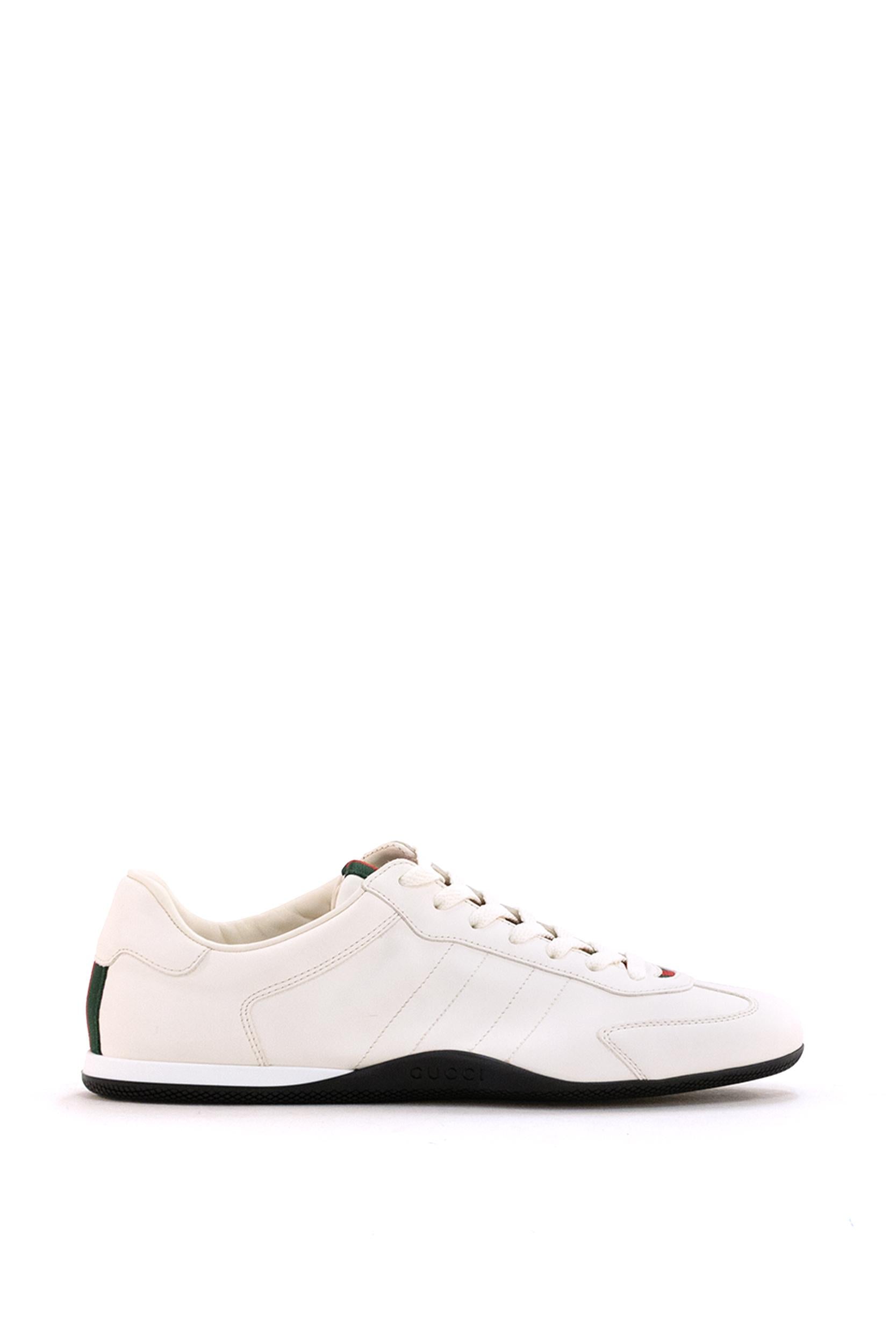 Sneakers Gucci Shift in pelle di colore bianco<BR/> 857018 AAFUH 9245 GUCCI 