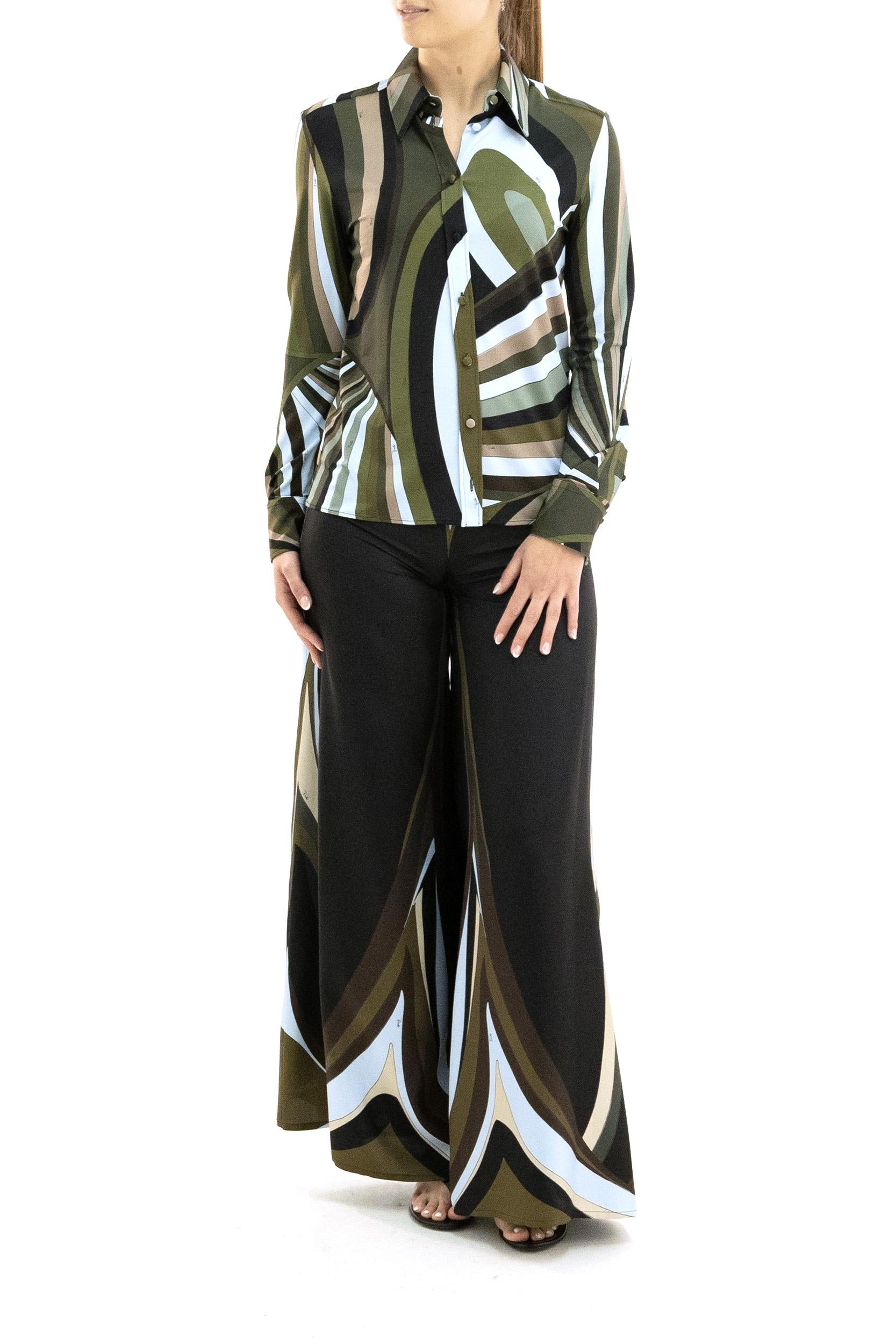 Camicia con stampa Iride multicolore<BR/> 6HJJ05 6H757 008 EMILIO PUCCI 