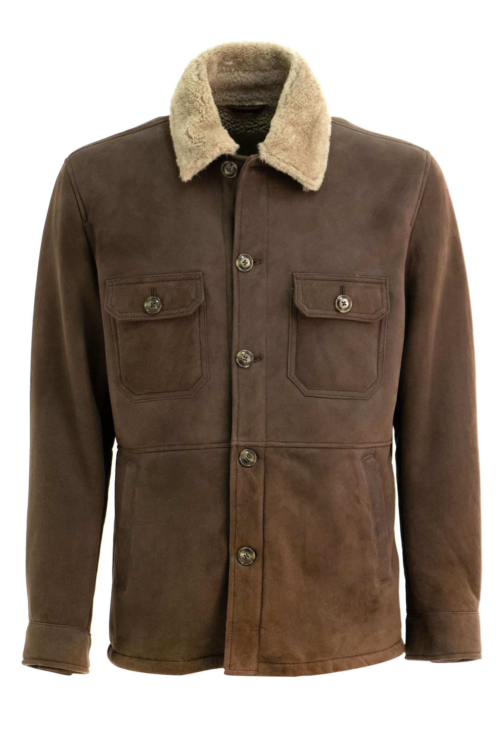 Giacca in montone<BR/> CAMICIA 43700-SPORT JACKET 0002 B125 BARBA 