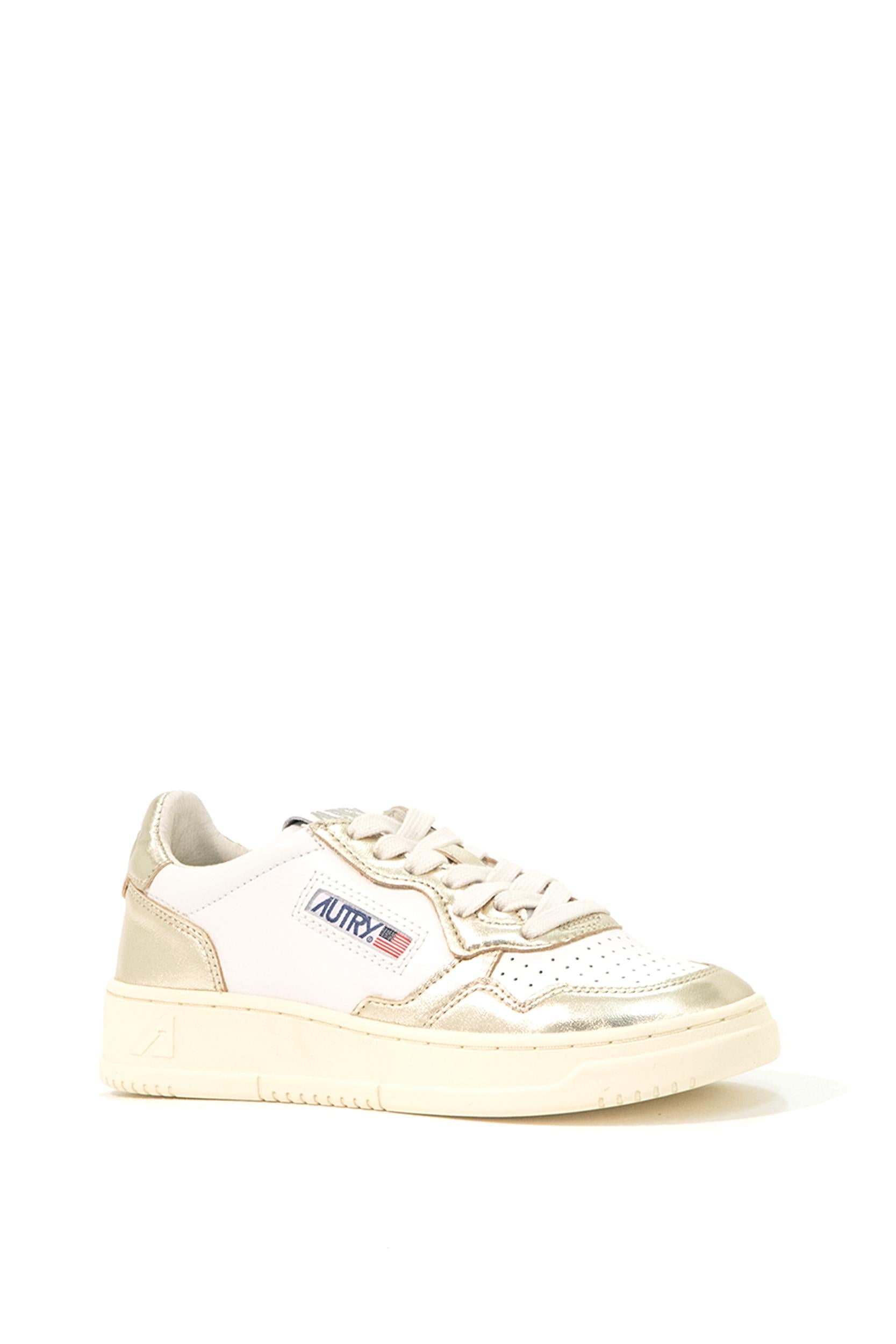 Sneakers basse bianche platino AULW WB16 WHT/PLATINUM AUTRY 