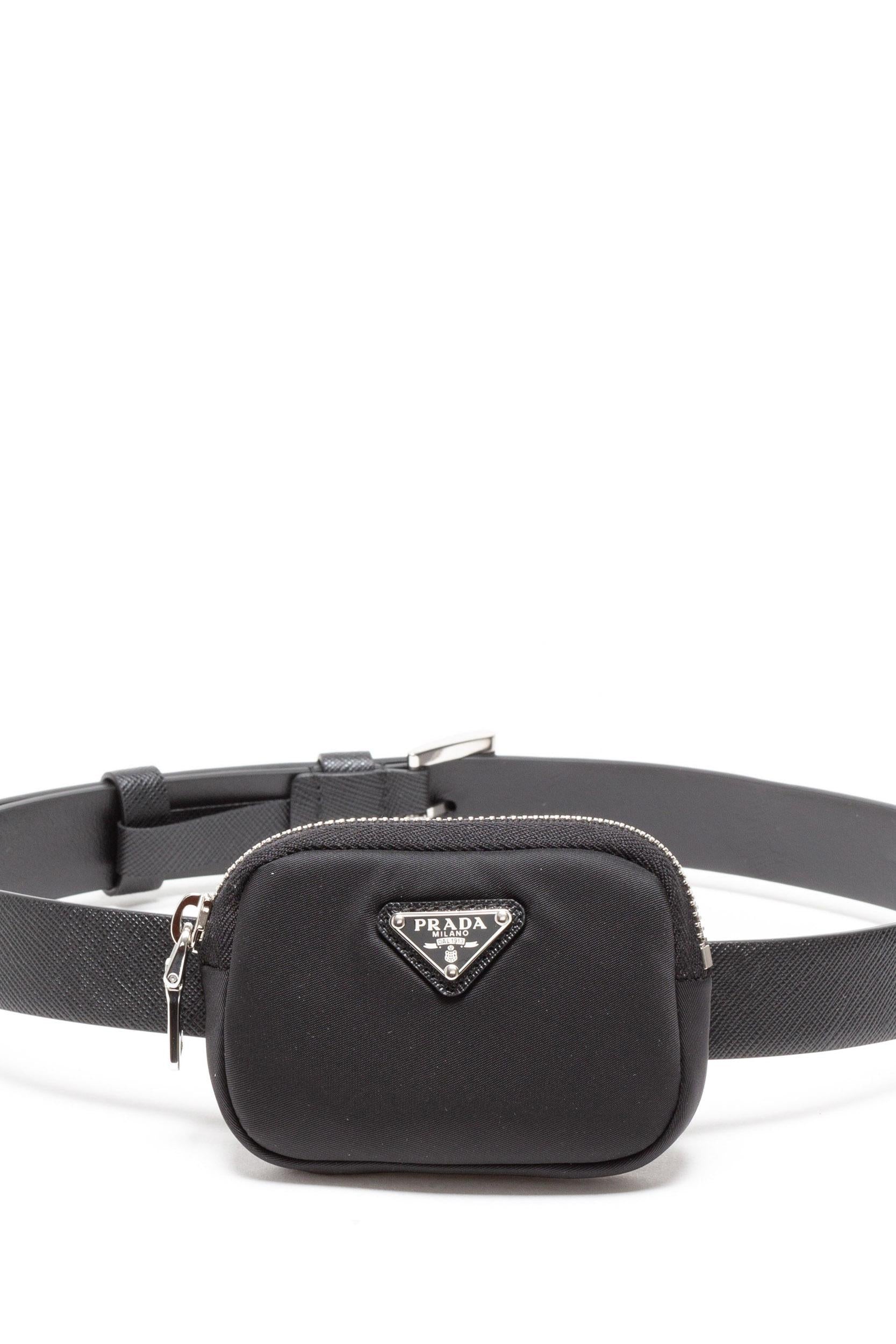 Cintura in Pelle Saffiano con Pouch<BR/> 1CM237 053 F0632 PRADA 