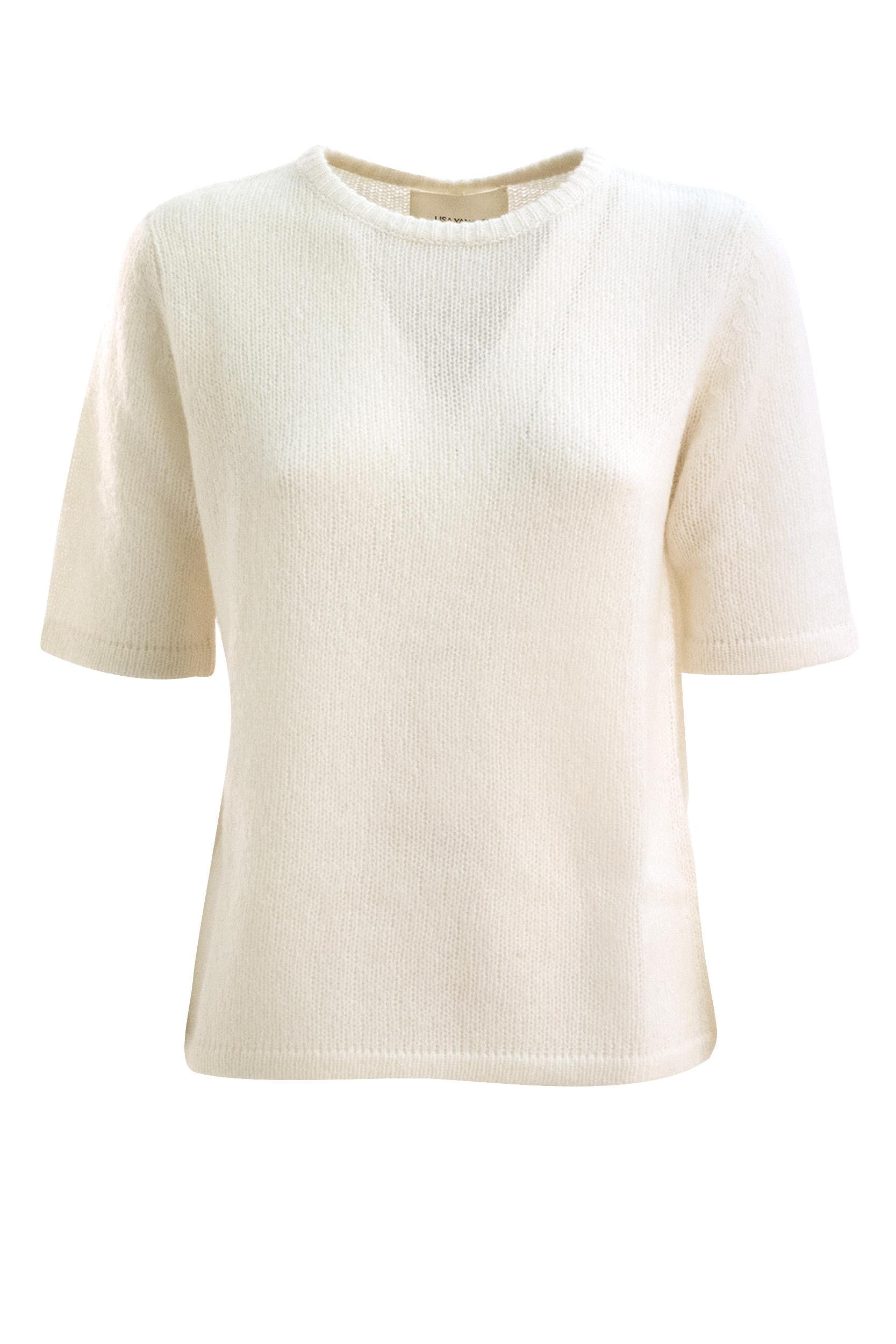 T-shirt The Cecelia Cashmere Crema<BR/> 2025369 CREAM LISA YANG 