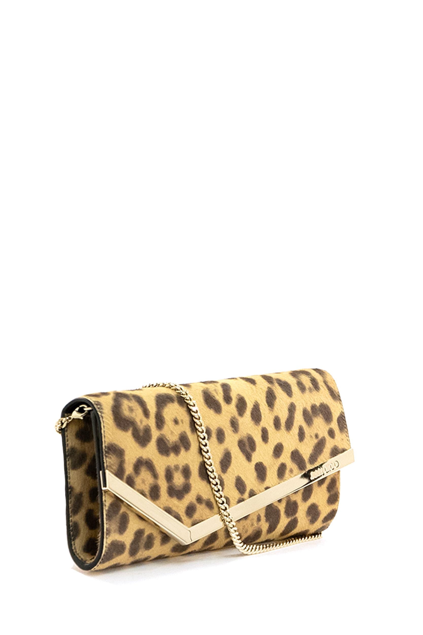 Clutch Emmie<BR/> EMMIE LOP NATURAL/LIGHT GOLD JIMMY CHOO 