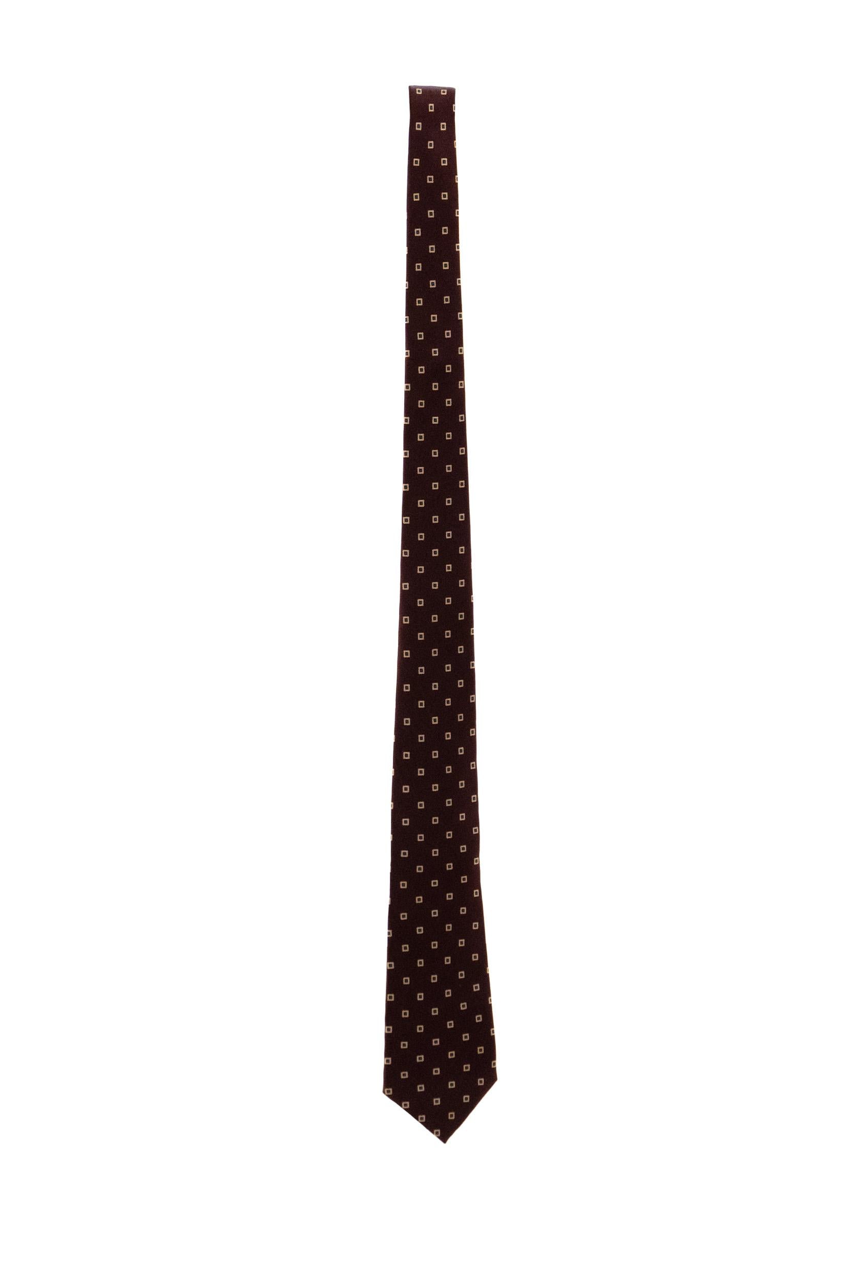 Cravatta in seta color bordeaux<BR/><BR/> 827008 3Y001 6188 SAINT LAURENT 