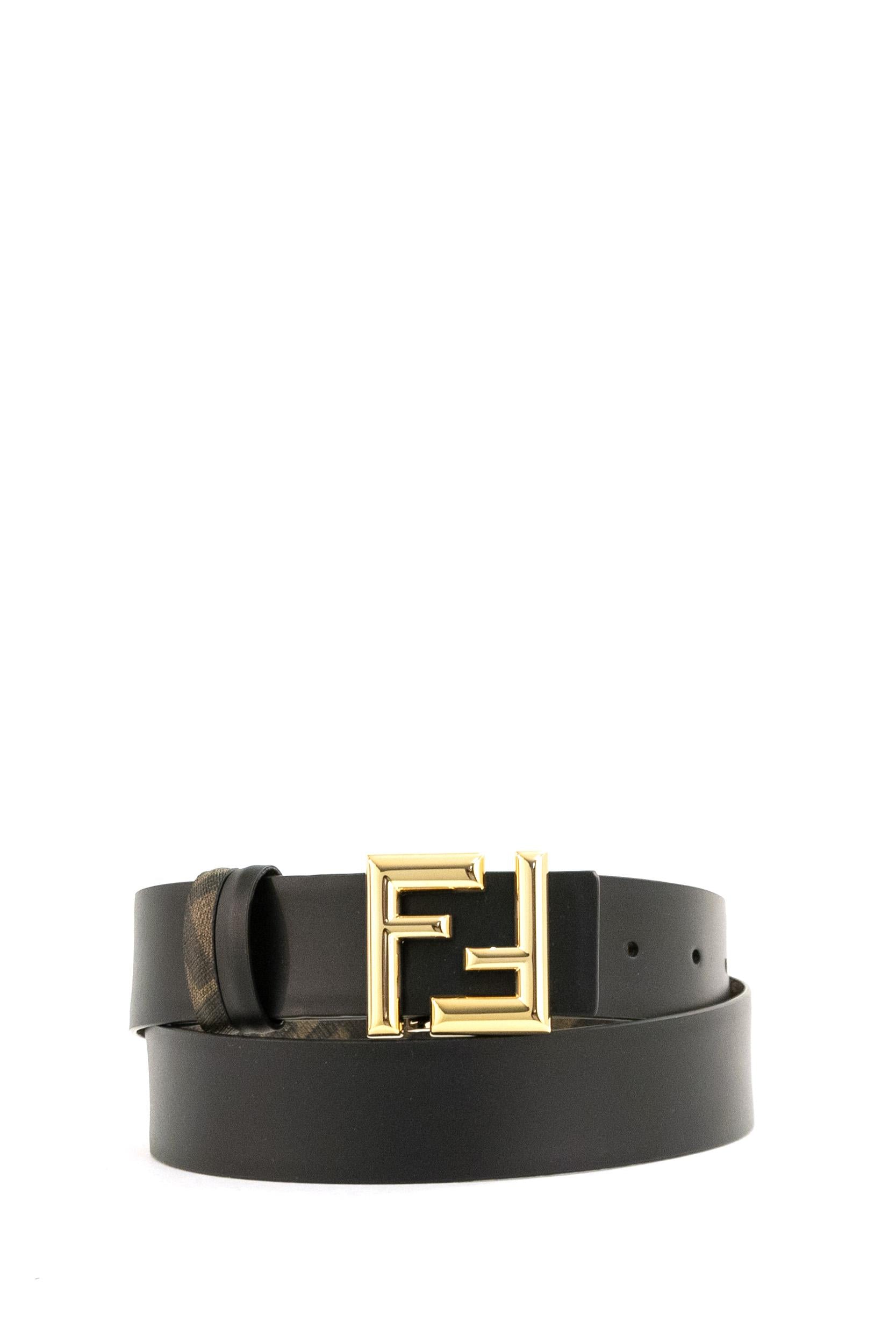 Cintura FF Reversibile in Pelle<BR/> 7C0488 AFF2 F1A94 FENDI 