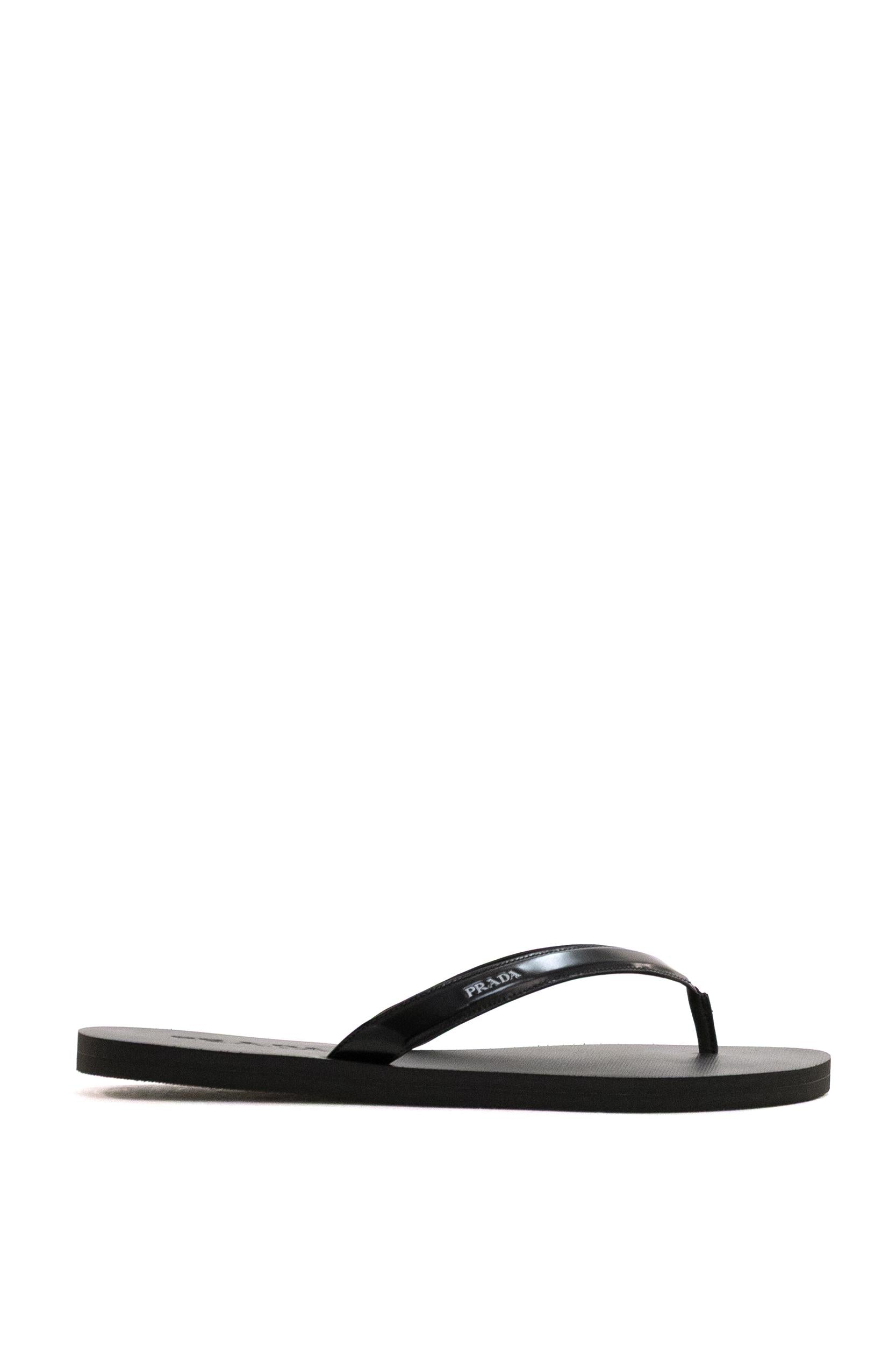 Sandali Infradito in Pelle Spazzolata<BR/> 2Y3162 F G001 055 F0002 PRADA 