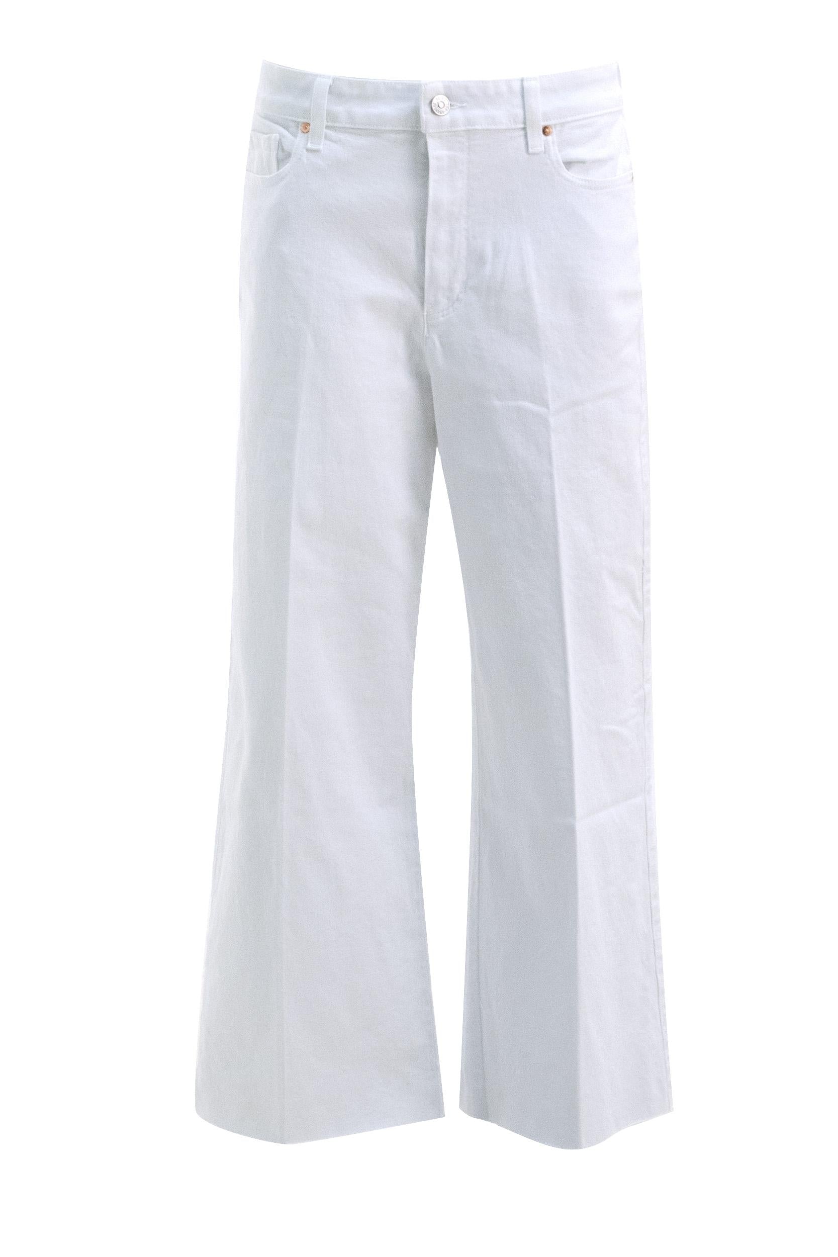 Jeans Anessa a Gamba Ampia in Cotone Stretch<BR/> 6724208-4520 W4520 PAIGE 