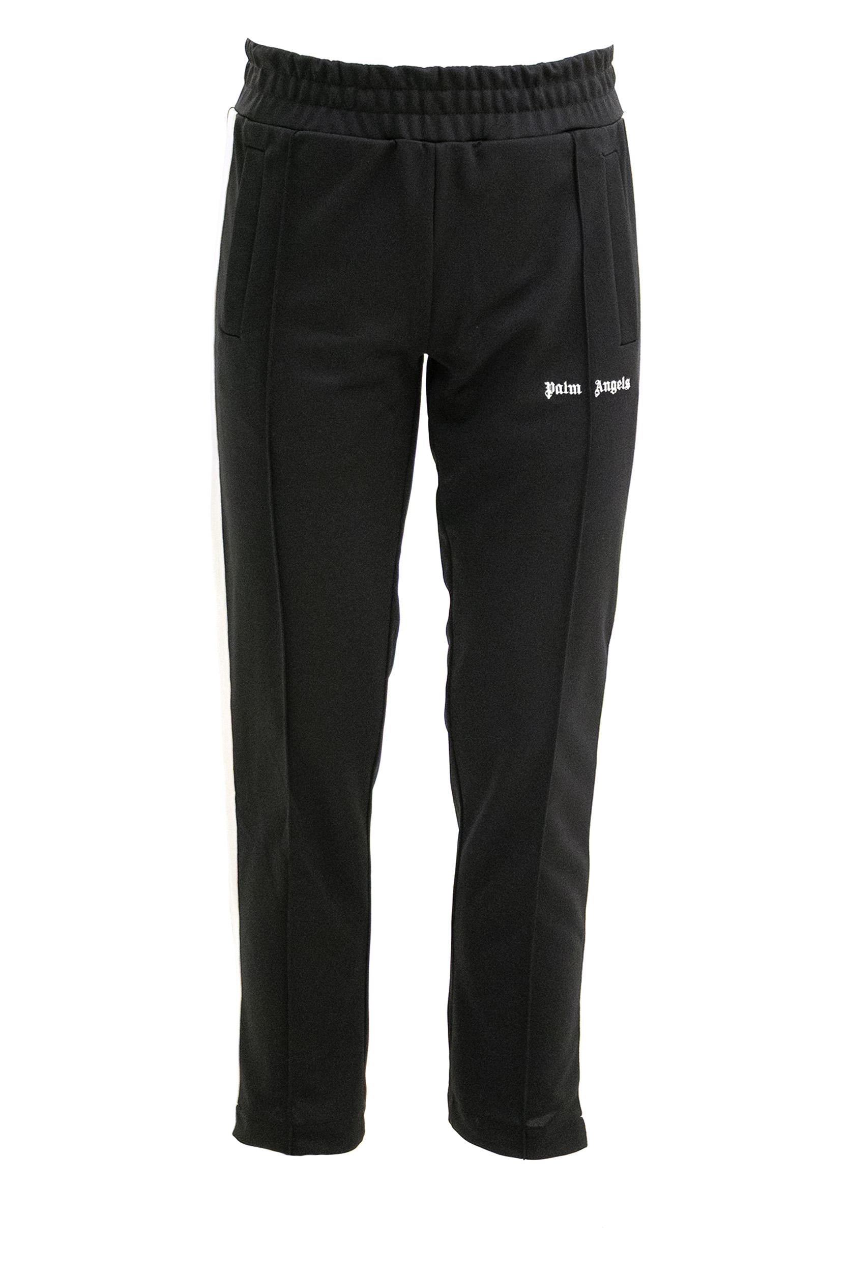 Pantaloni Track in Tessuto Tecnico di colore nero<BR/> PMCJ020S26FAB001 1003 PALM ANGELS 
